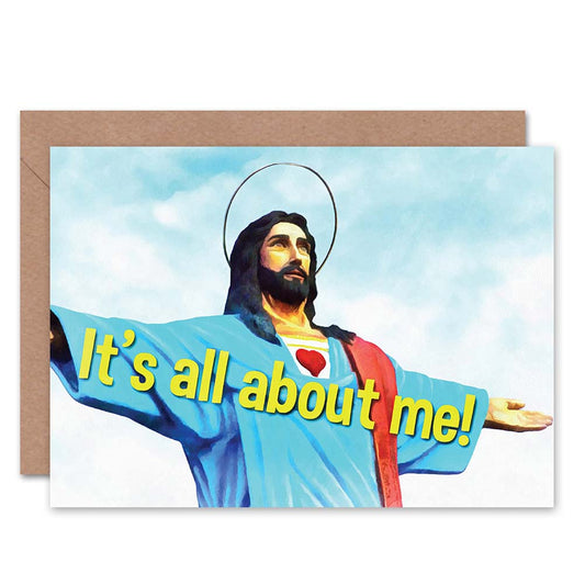 Self-Obsessed Jesus Christ Funny Christmas Card