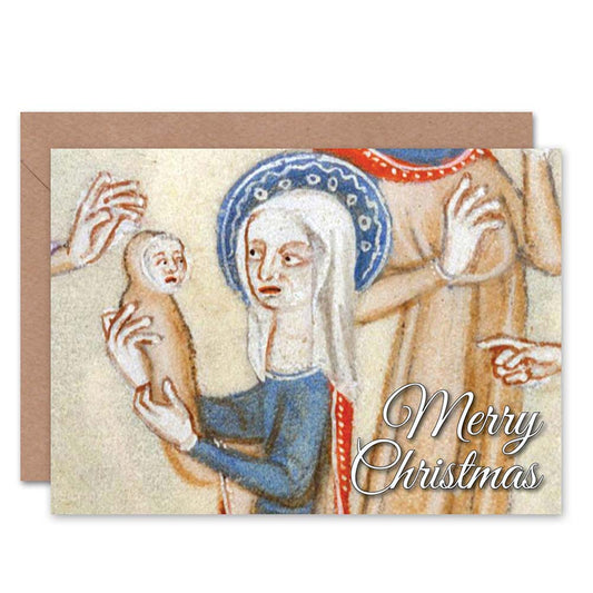 Merry Xmas Jesus Mary Funny Alternative Christmas Card