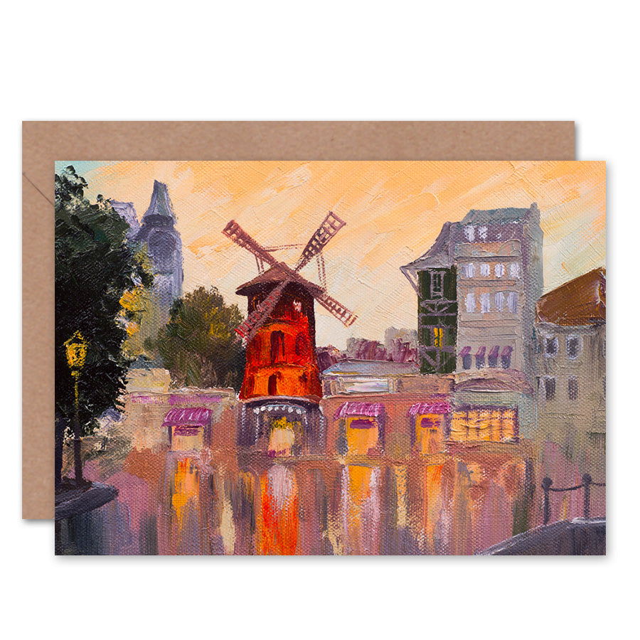 Moulin Rouge Painting Greeting Card