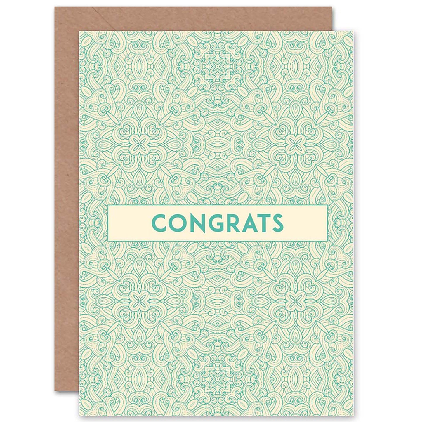 Congrats Ornate Pattern Congratulations Card