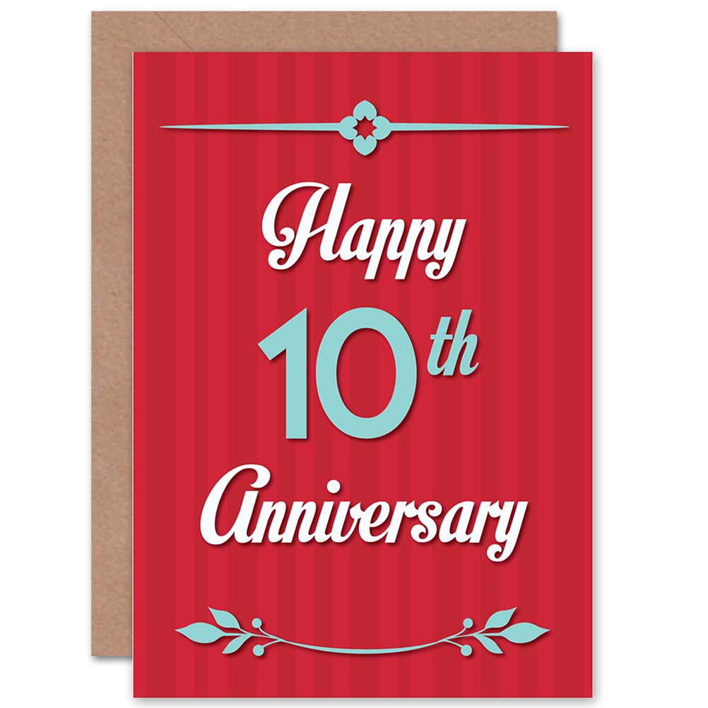 Happy 10th Wedding Anniversary Card