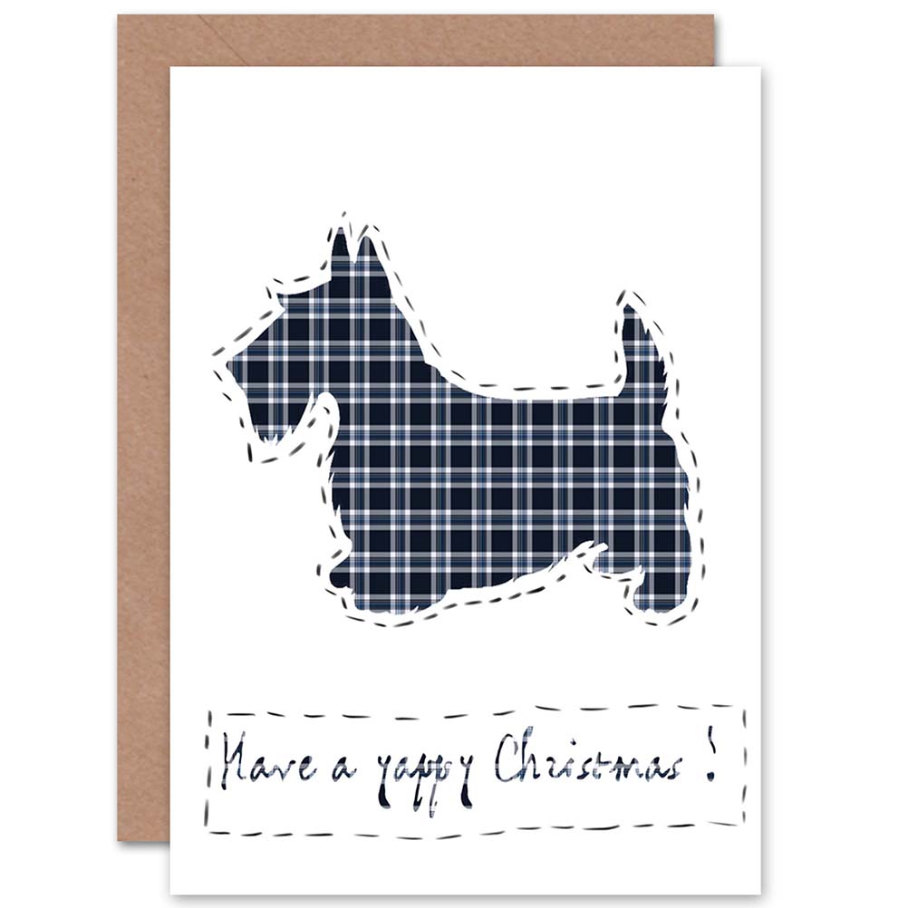 Scottie Dog Have a Yappy Christmas Card