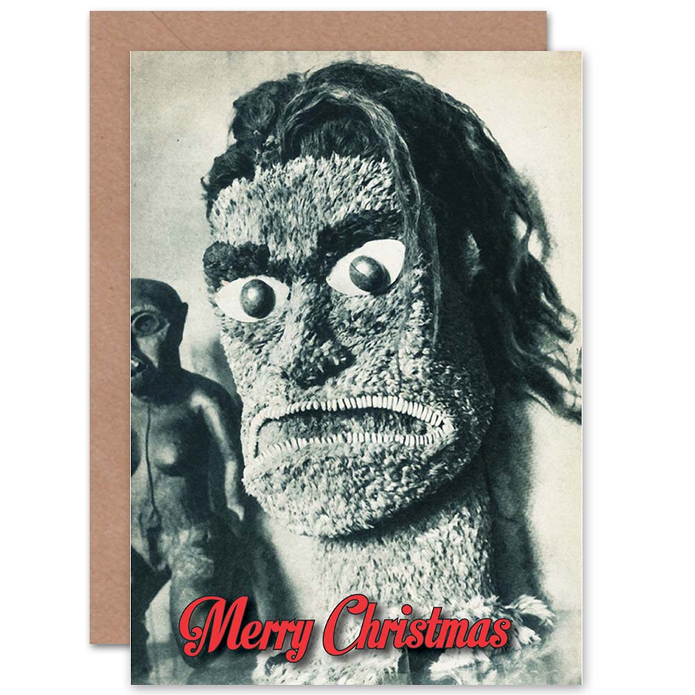 South Sea Mask Funny Alternative Christmas Card