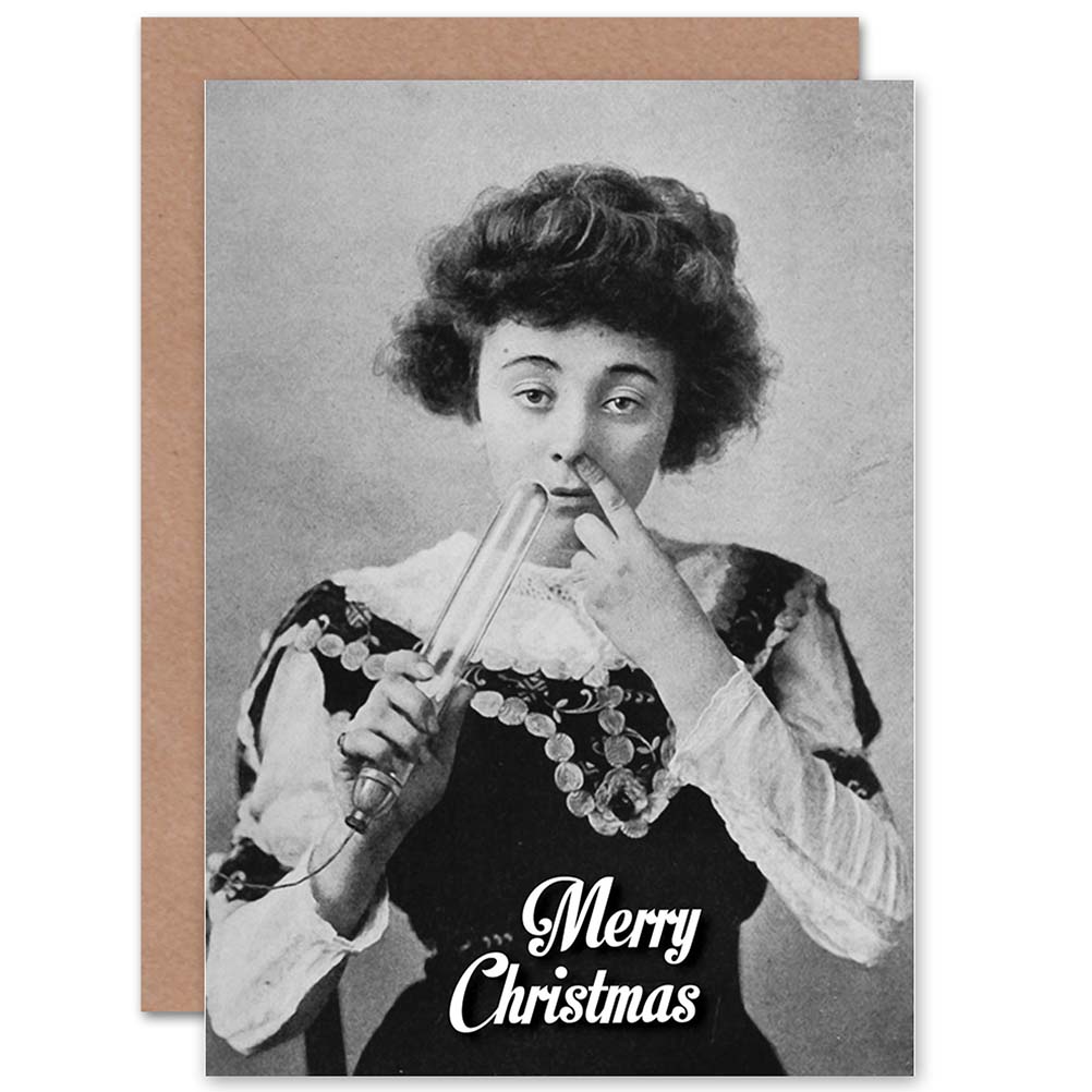 Nose Bulb Bizarre Funny Alternative Christmas Card