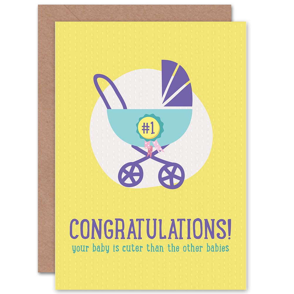 Congratulations Baby Stroller Yours Is Cuter Congratulations Card