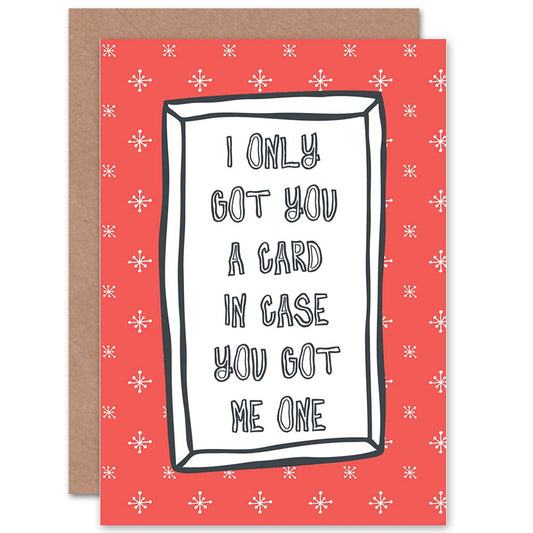 Red Stars Humour Funny Christmas Card