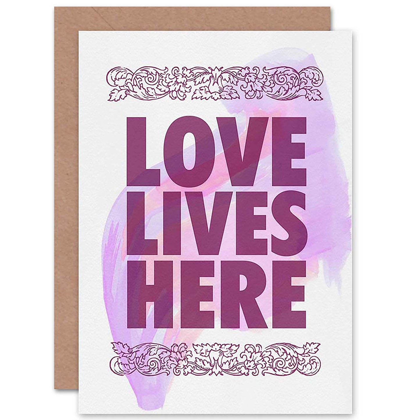 Love Lives Here Partner Romantic Card