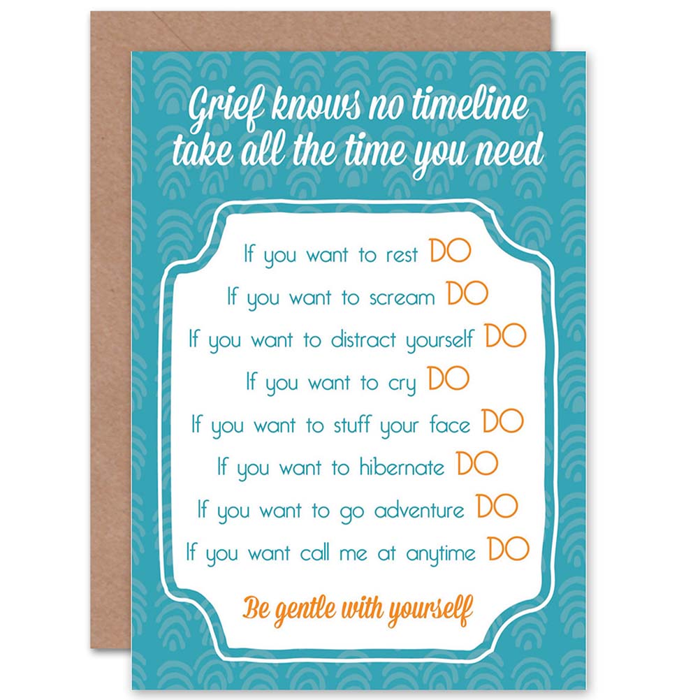 Empathy Grief Timeline Present Sympathy Card