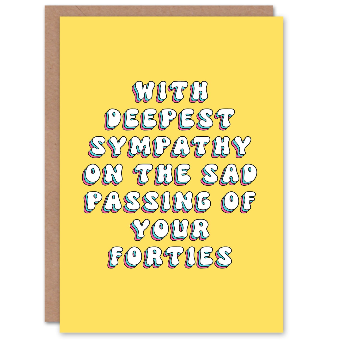 50 Sad Passing Forties Fun Funny Joke Humour 50th Adult Birthday Card