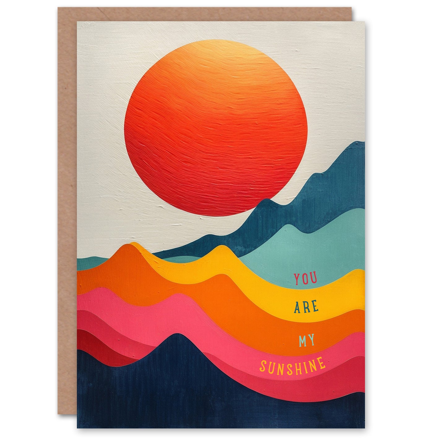 You Are My Sunshine Sunset Sun Birthday Card