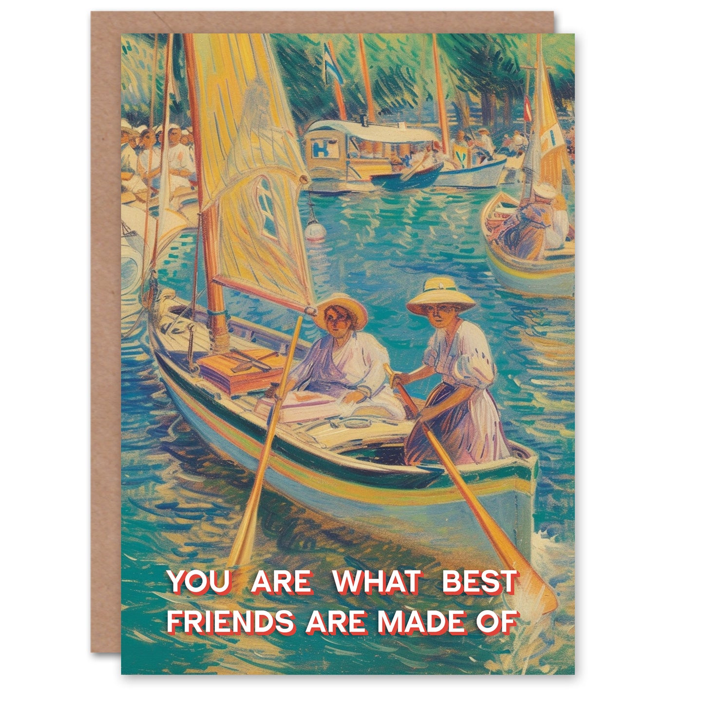 Day Regatta Sailing Boat Ladies Best Woman Friendship Friendship Card