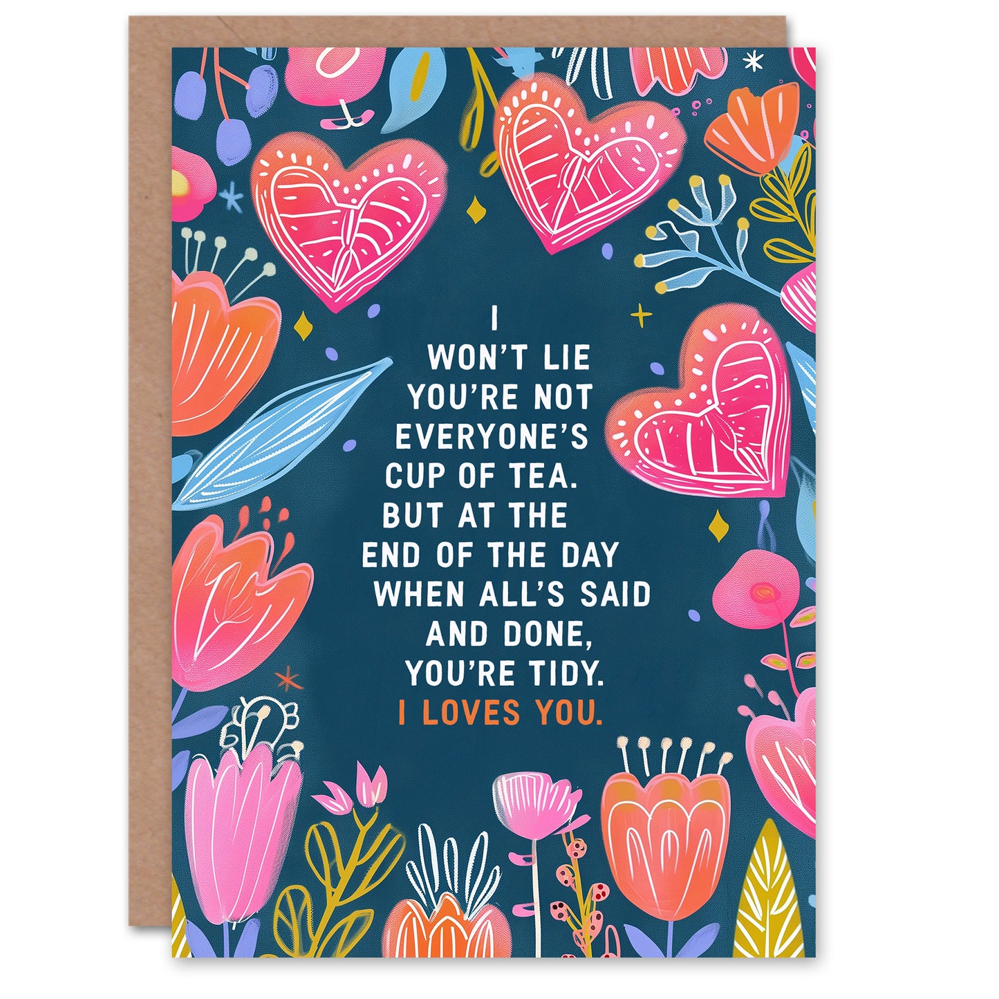 Valentine's Day Card Nessa Quote Tidy I Loves You Anniversary Card