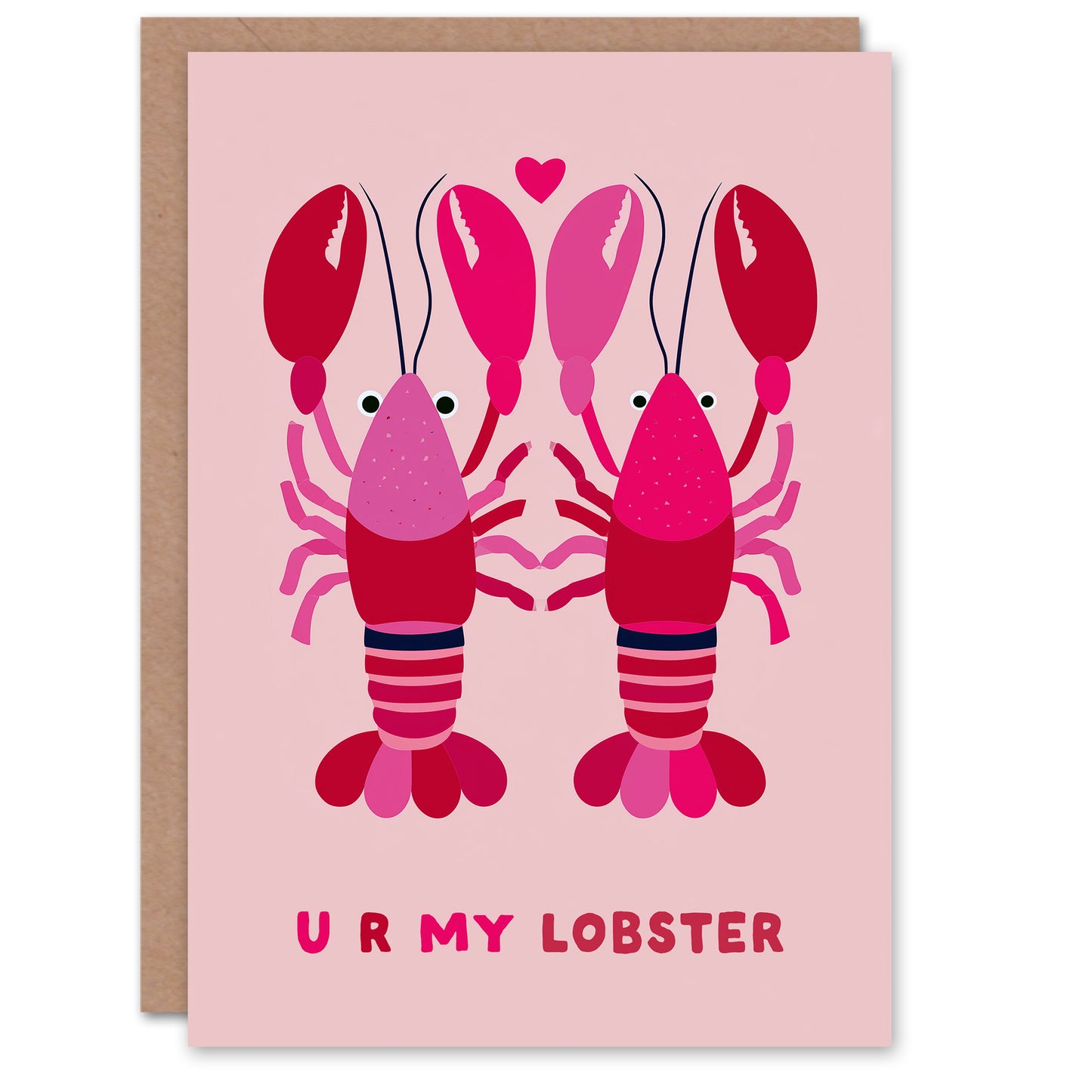 You Are My Lobster Cute Romantic Illustration Valentine's Day Card