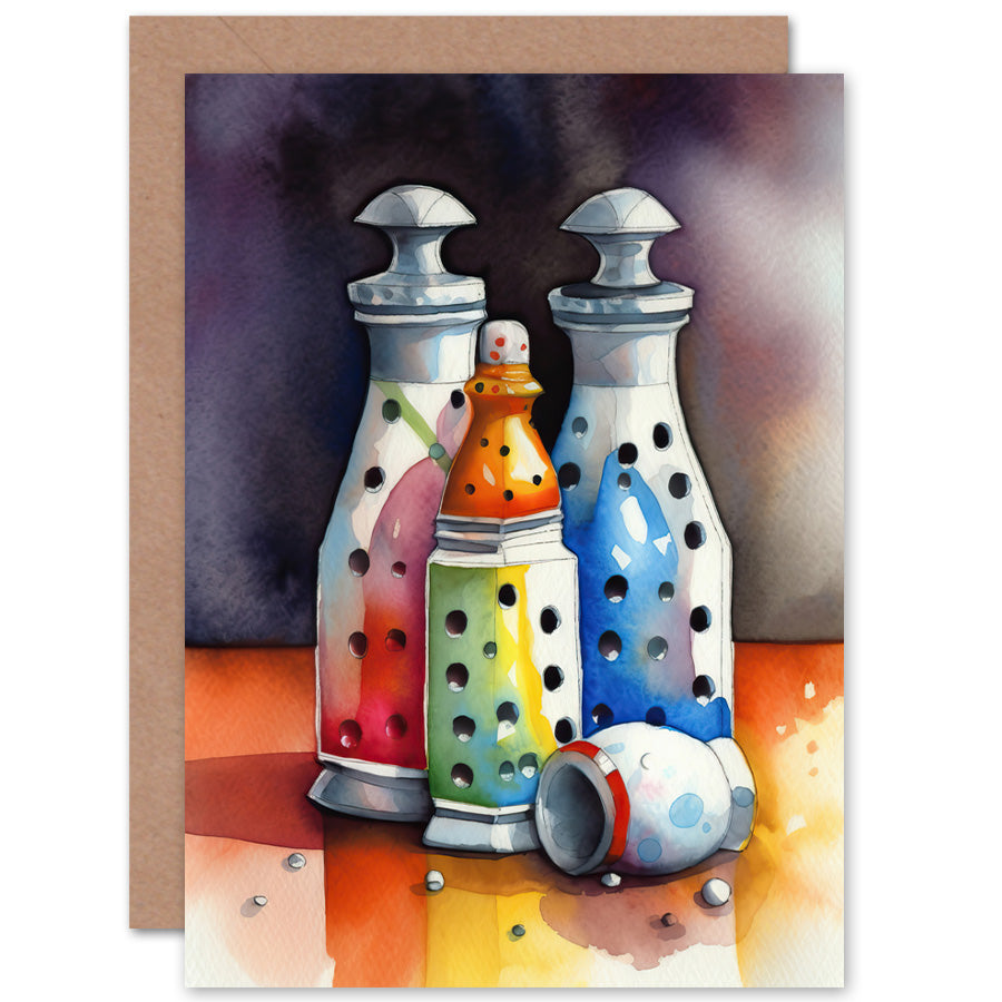 Salt Pepper Shakers Modern Folk New Home Card