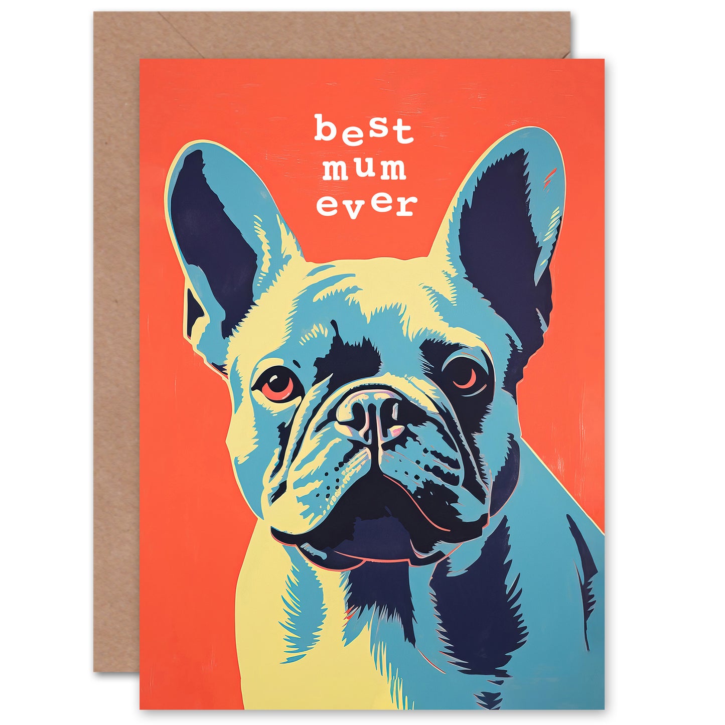 Cute French Bulldog Dog Lover Inside Mother's day Card