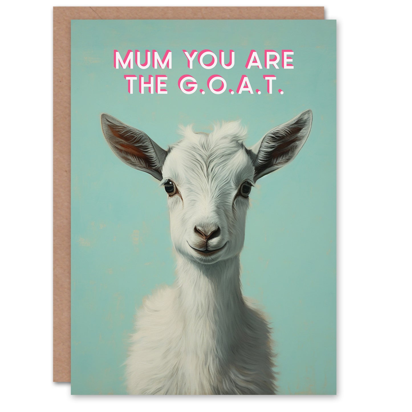 Mothers Day Cute Greatest of All Time G.O.A.T Mother's day Card