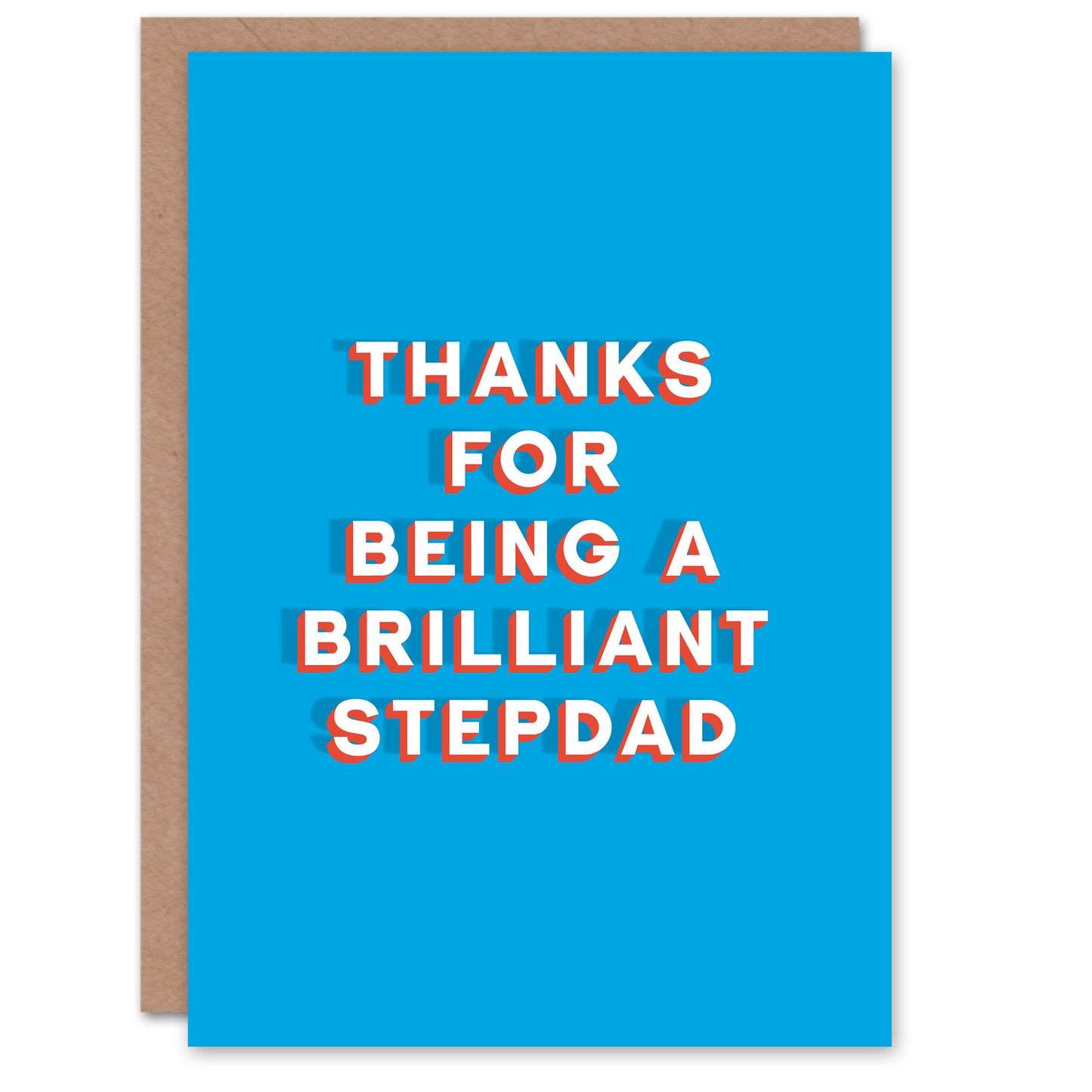 Thanks Bring Brilliant Step Sincere Father's Day Card