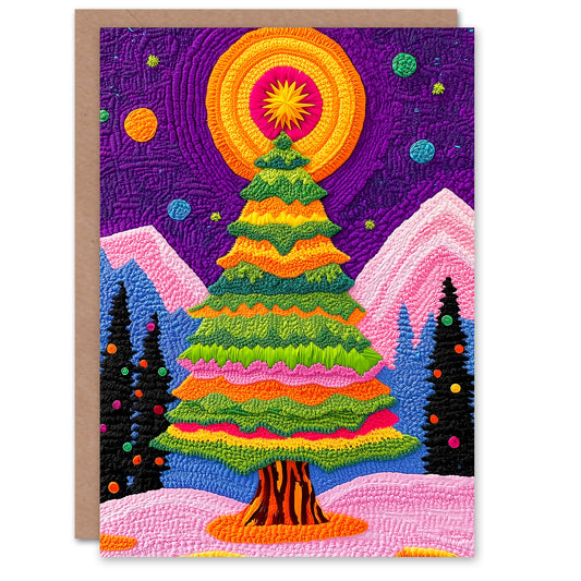 Magical Winter Wonderland Colourful Festive Christmas Card