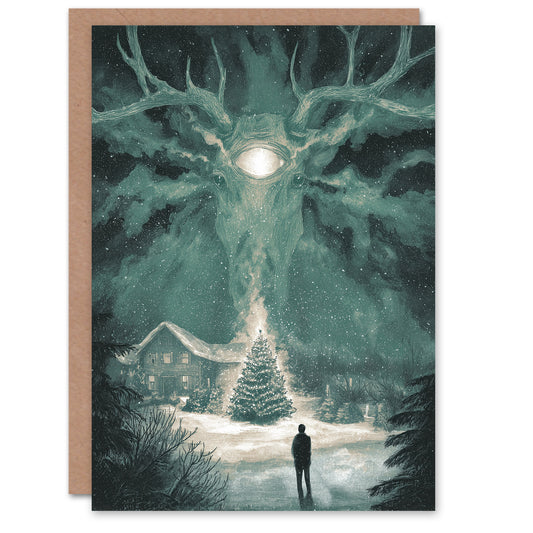 Christmas Card Winter Solstice Apparition Surreal Painting