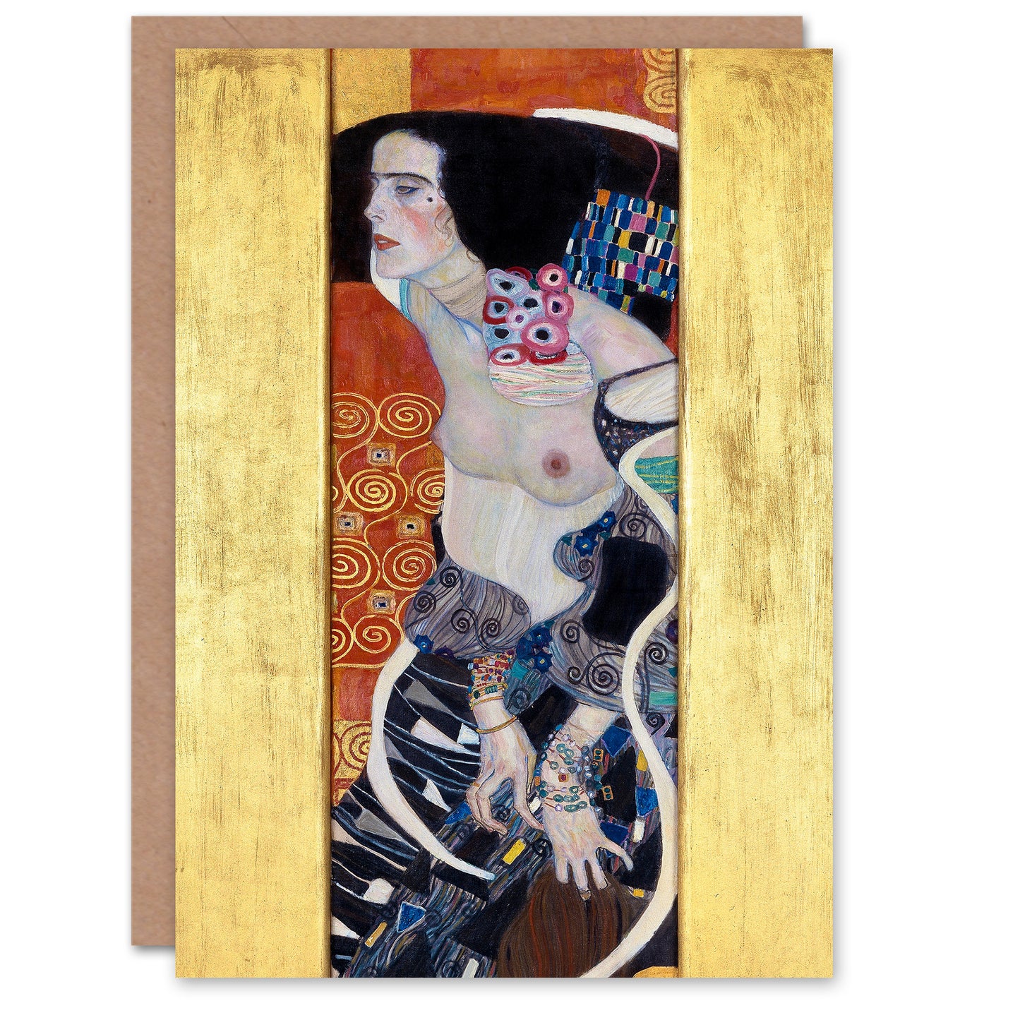 Gustav Klimt Judith II Salome Painting Greetings Card