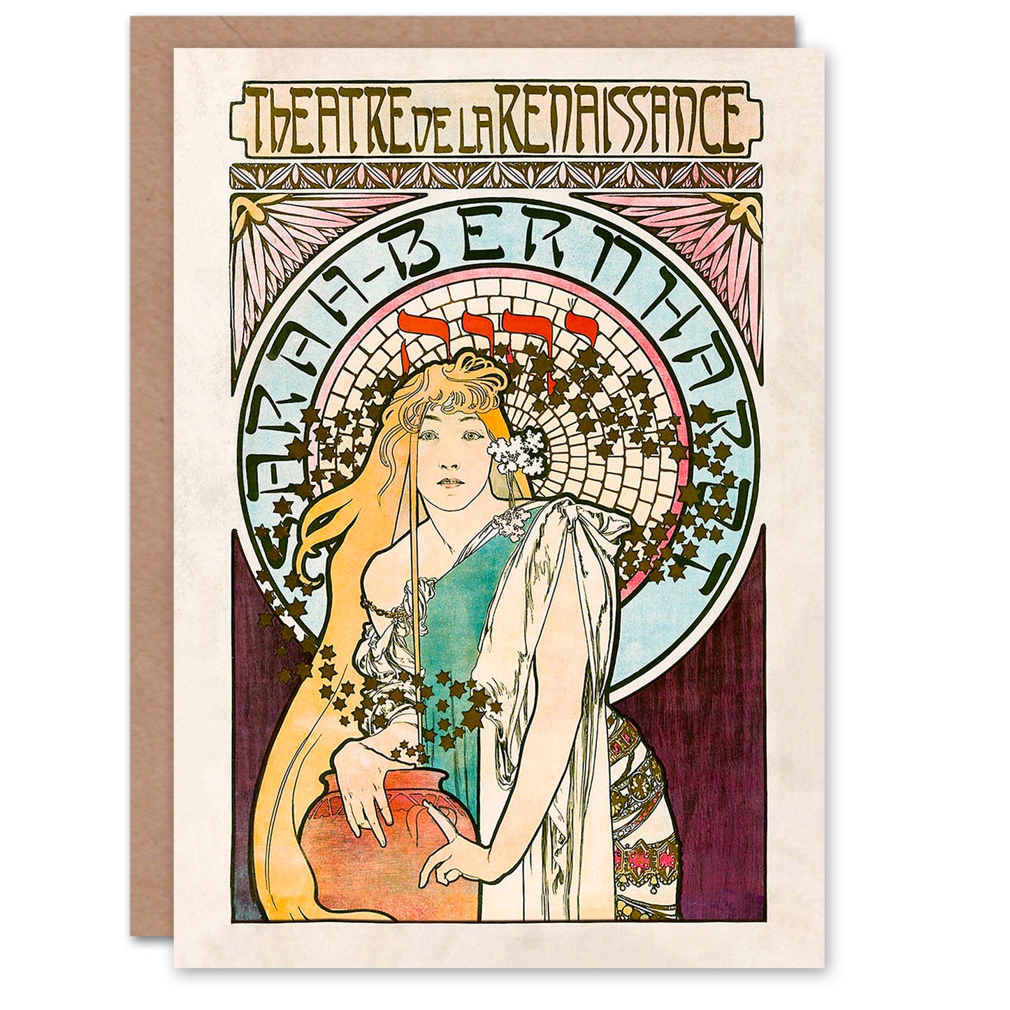 Alphonse Mucha La Samaritaine Art Nouveau Greetings Card