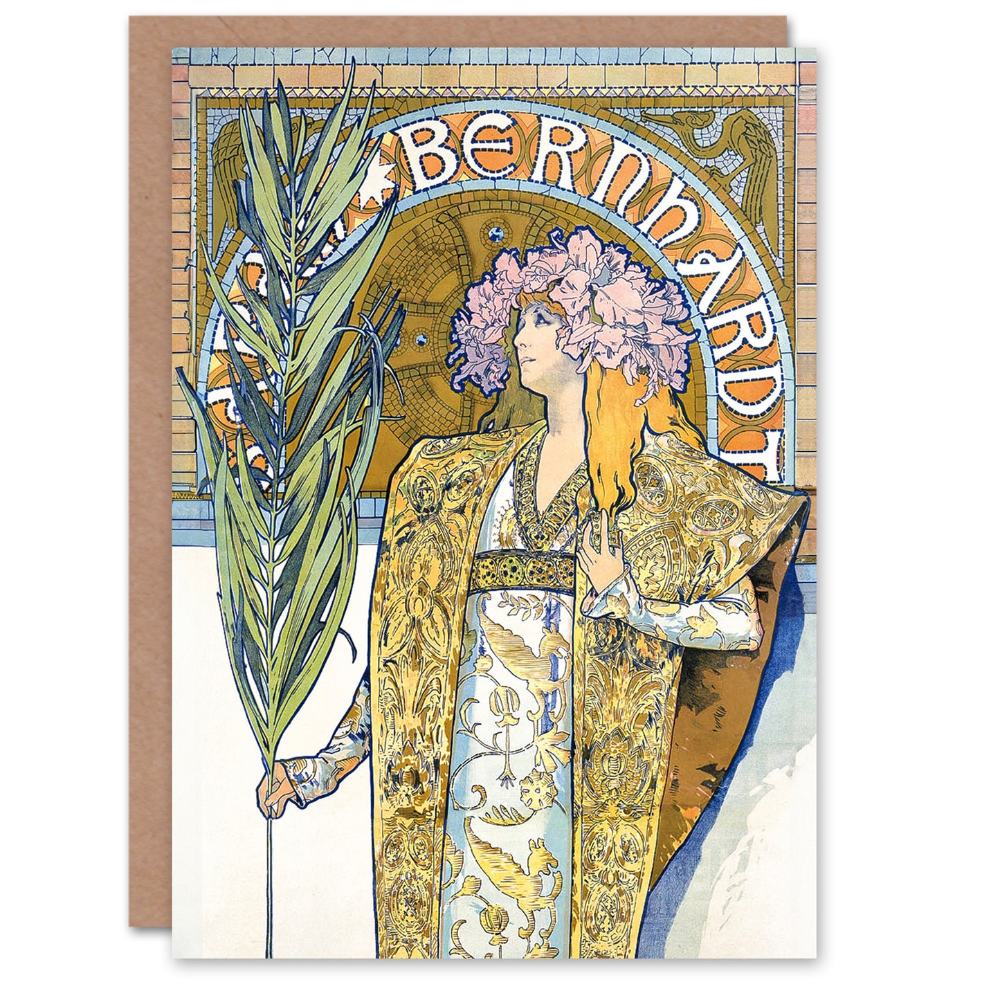 Alphonse Mucha Gismonda Play Art Nouveau Greetings Card