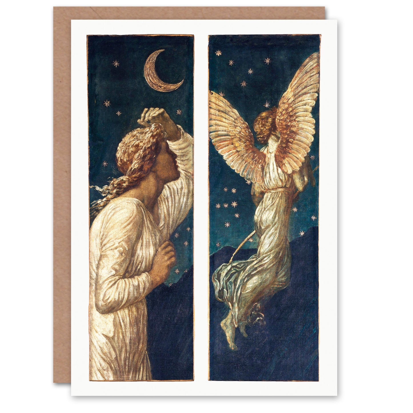 Edward Burne Jones Cupid Flying Away From Psyche Greetings Card