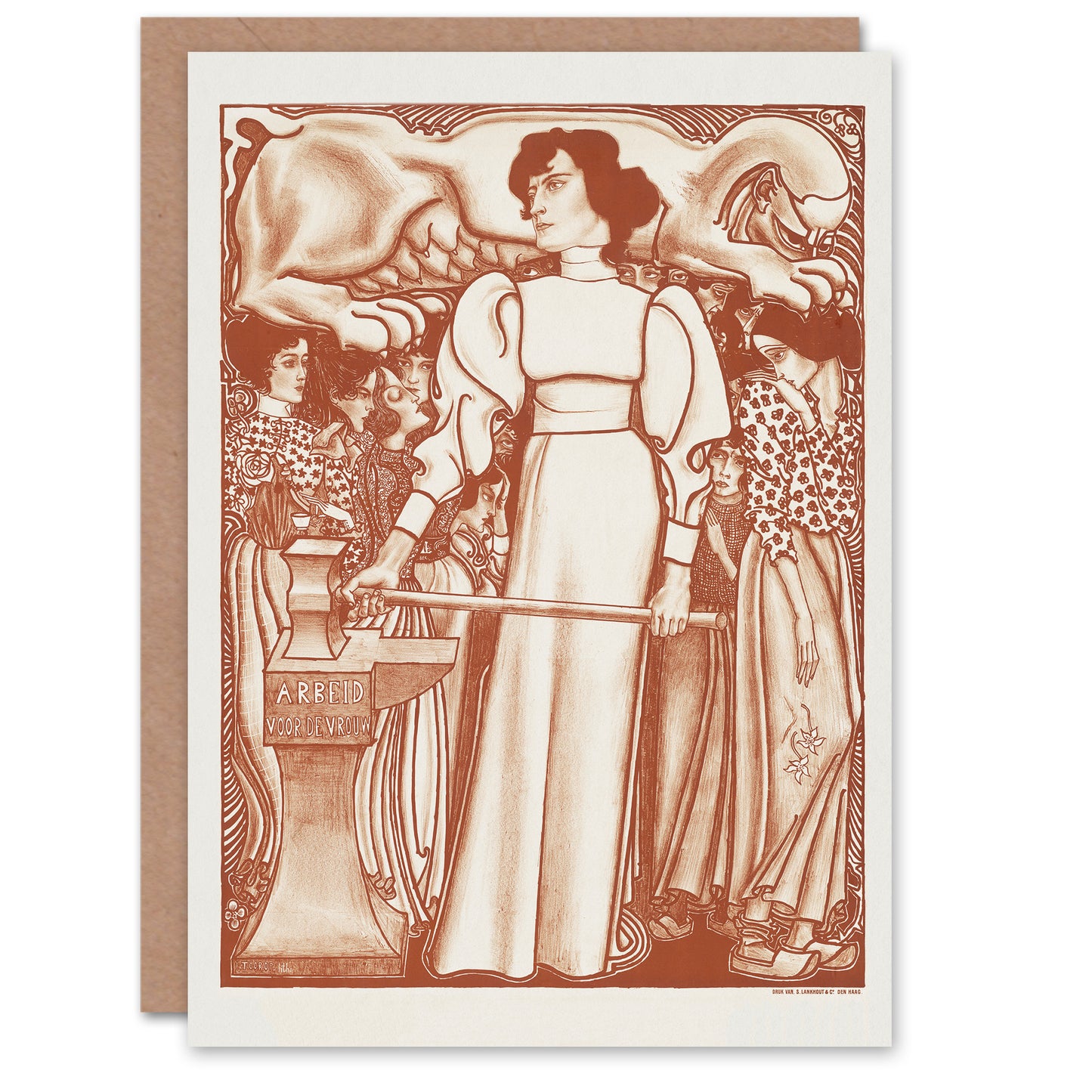 Jan Toorop Work for Women Exhibition Poster Greetings Card