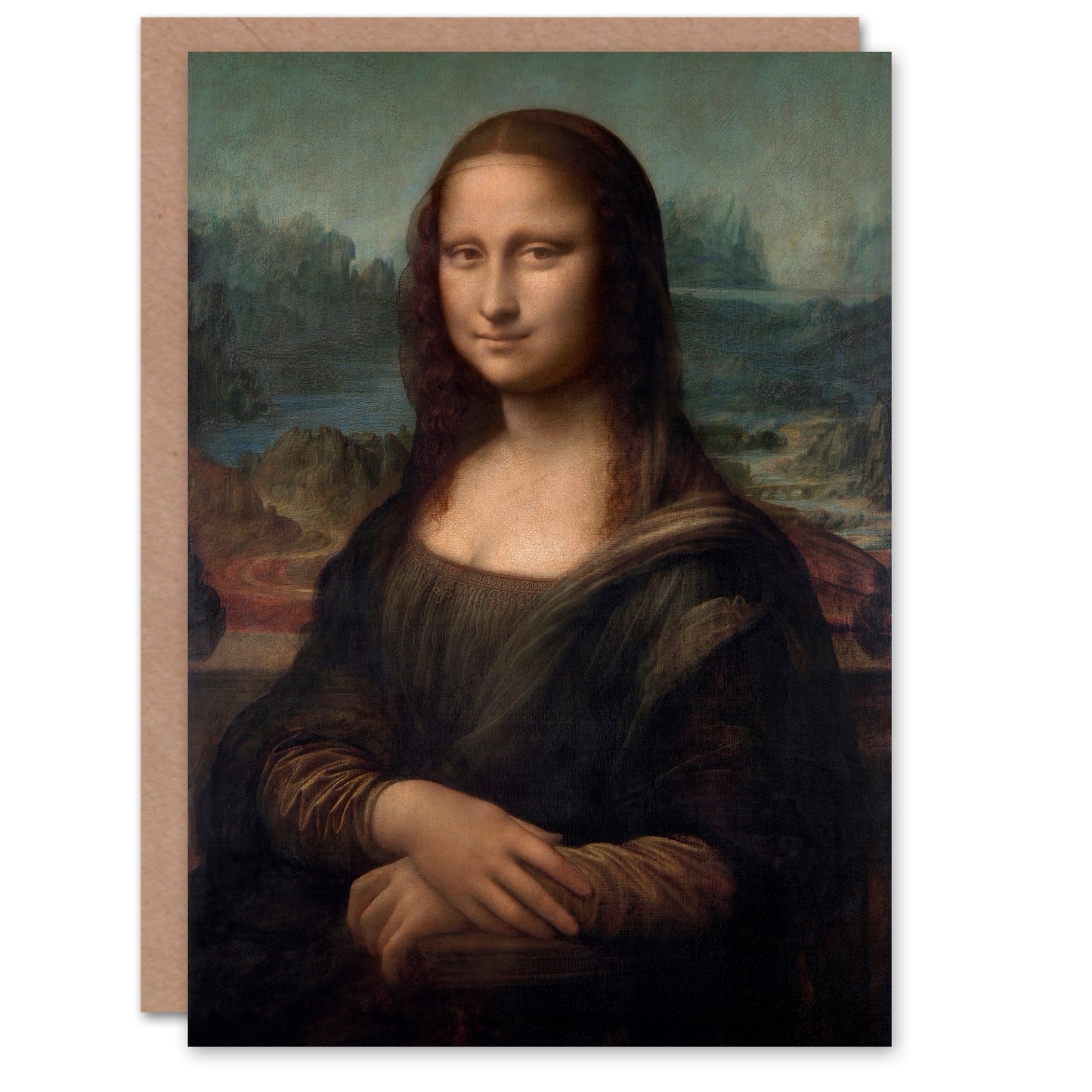 Leonardo da Vinci Art Card Portrait of Mona Lisa del Giocondo