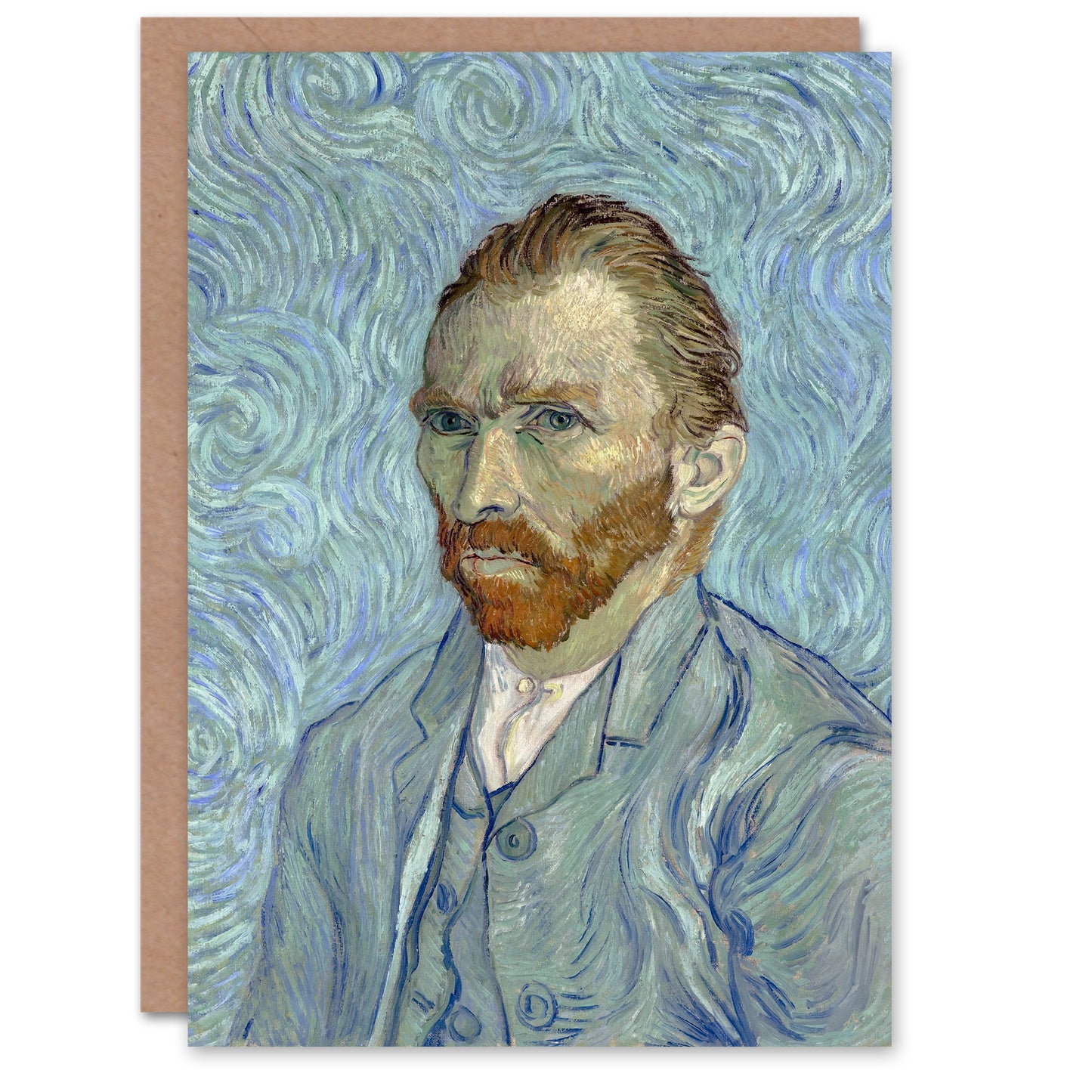 Vincent van Gogh Art Card Artist 1889 Self Portrait