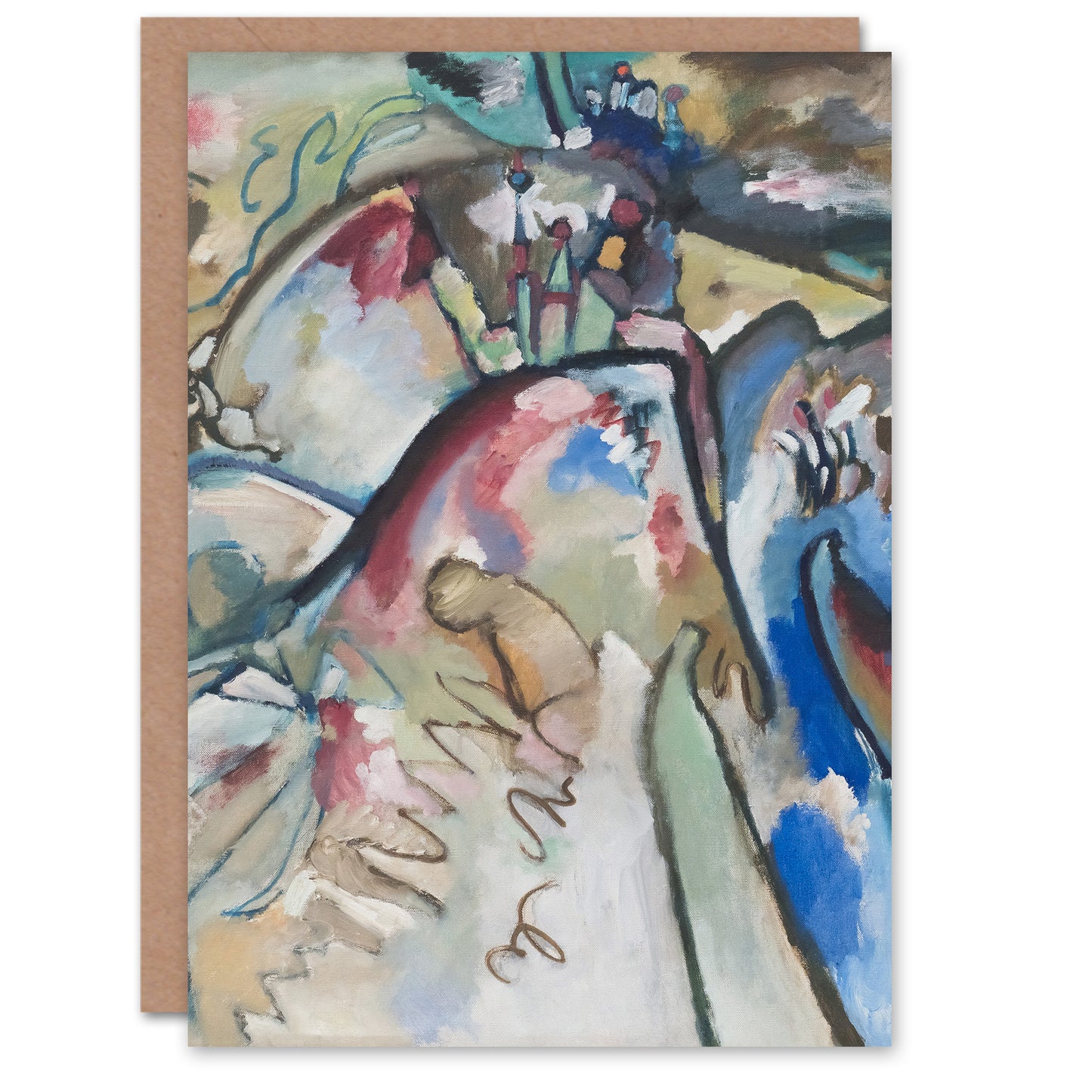 Wassily Kandinsky Art Card Improvisation 21A Abstract Landscape
