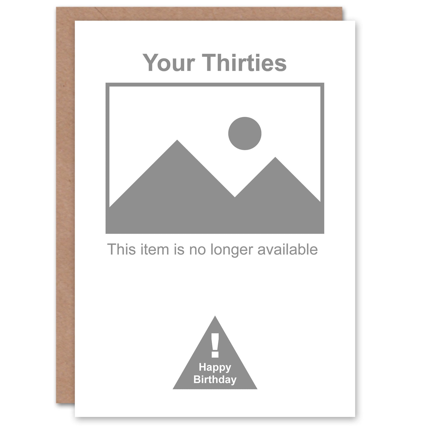 40 Years Old Thirties No Longer Available Funny Birthday Card