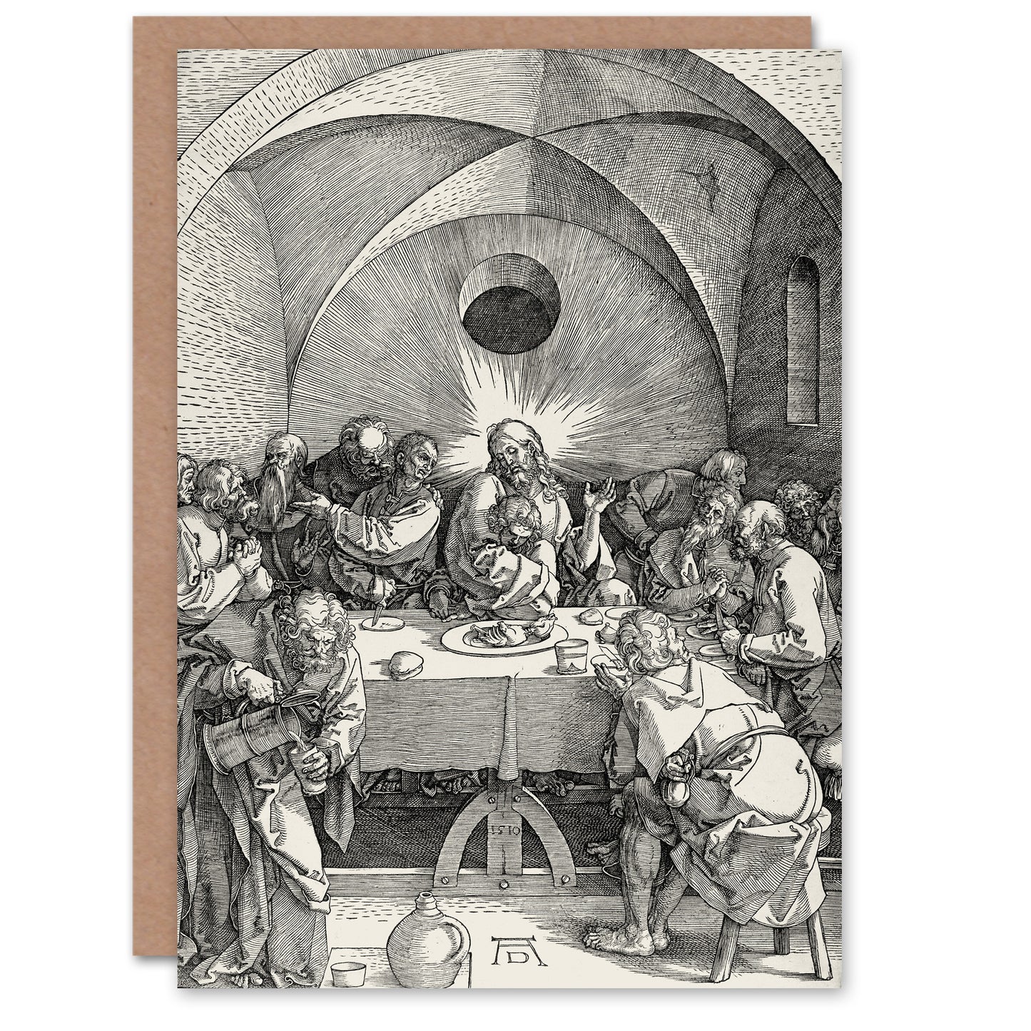 Albrecht Durer Art Card Large Passion Series The Last Supper