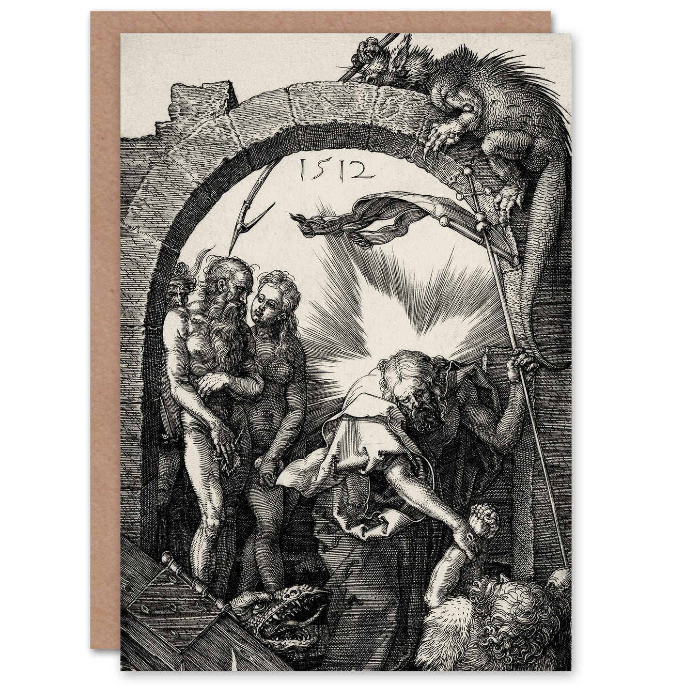 Albrecht Durer Art Card Harrowing of Hell Christ in Limbo