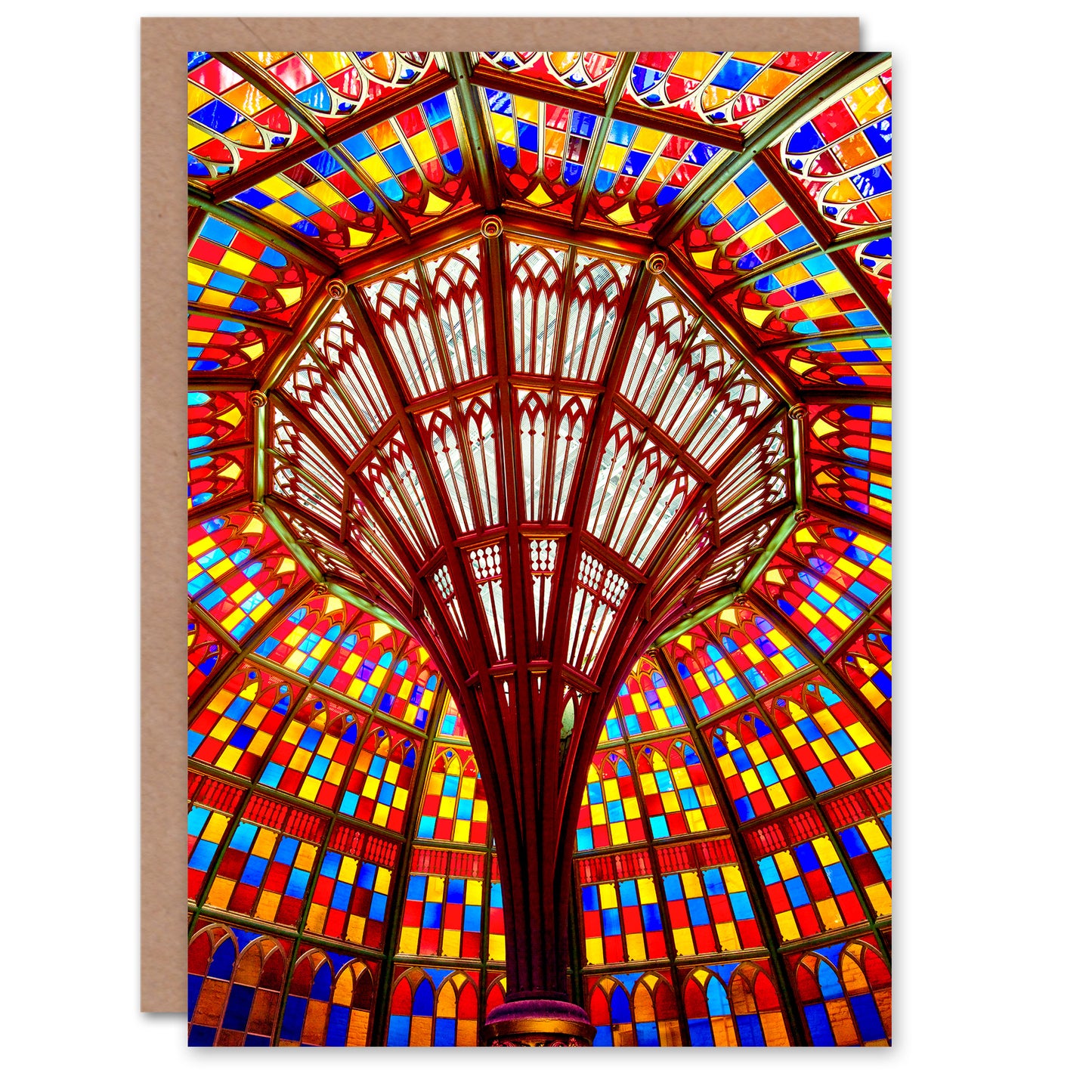 Carol Highsmith Art Card State Capitol Building Stained Glass Ceiling
