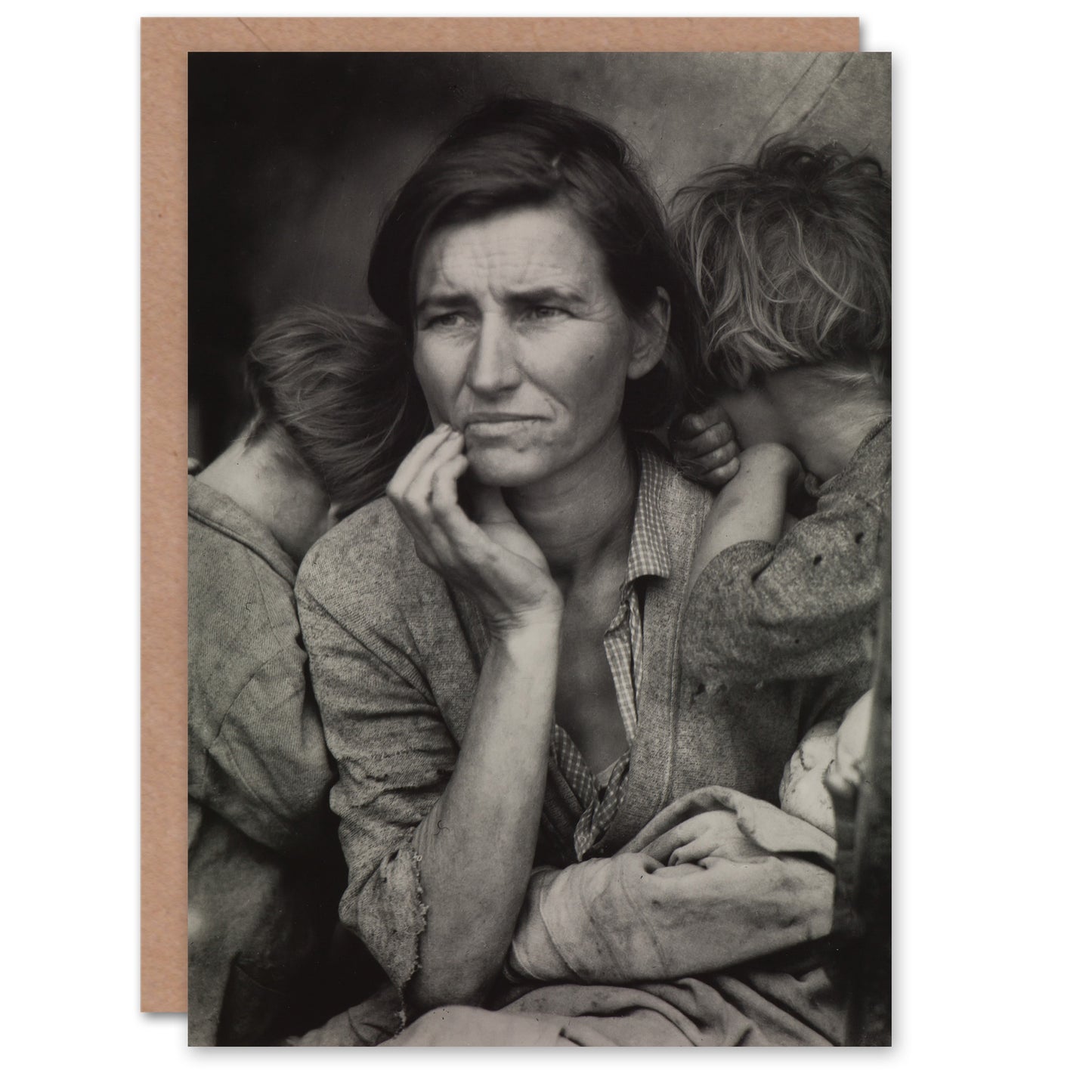 Dorothea Lange Art Card Migrant Mother and Children Photograph