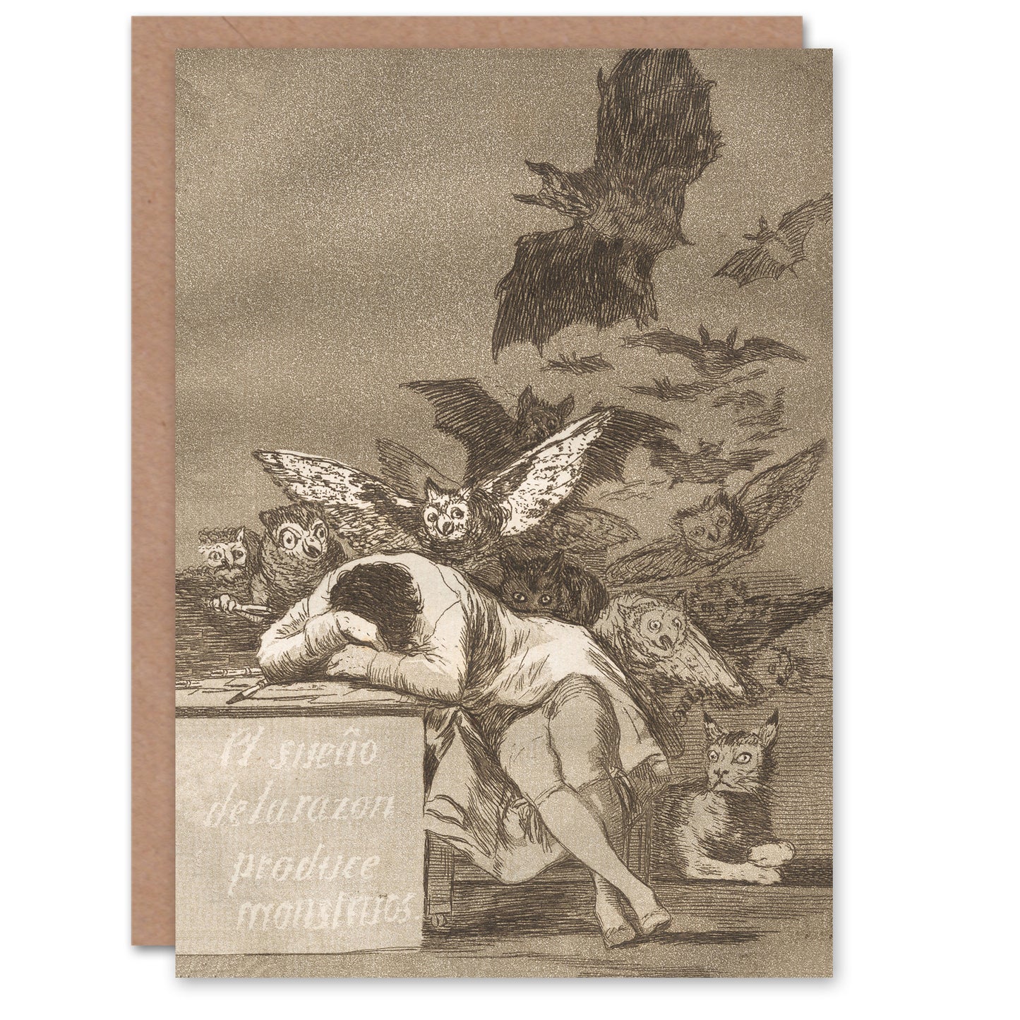 Francisco Goya Art Card The Sleep of Reason Produces Monsters