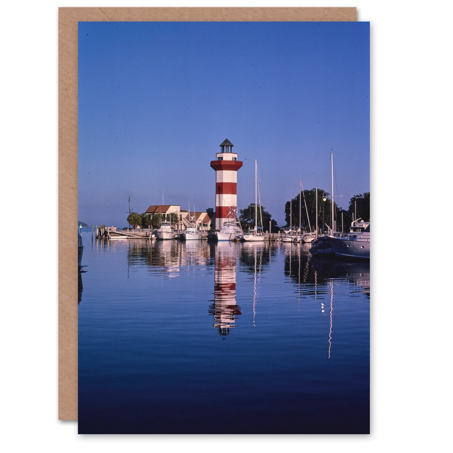 John Margolies Art Card Harbourtown Lighthouse South Carolina