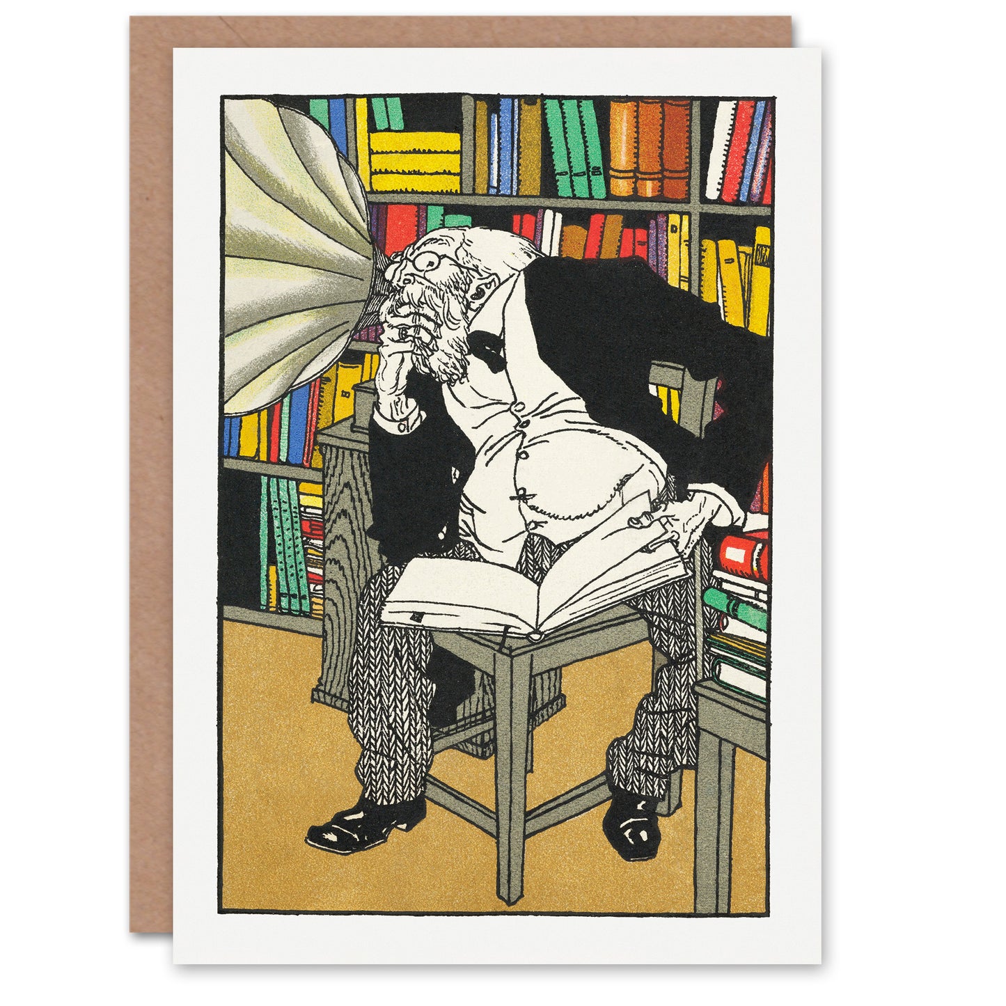 Moriz Jung Art Card The Dialectician Colourful Painting
