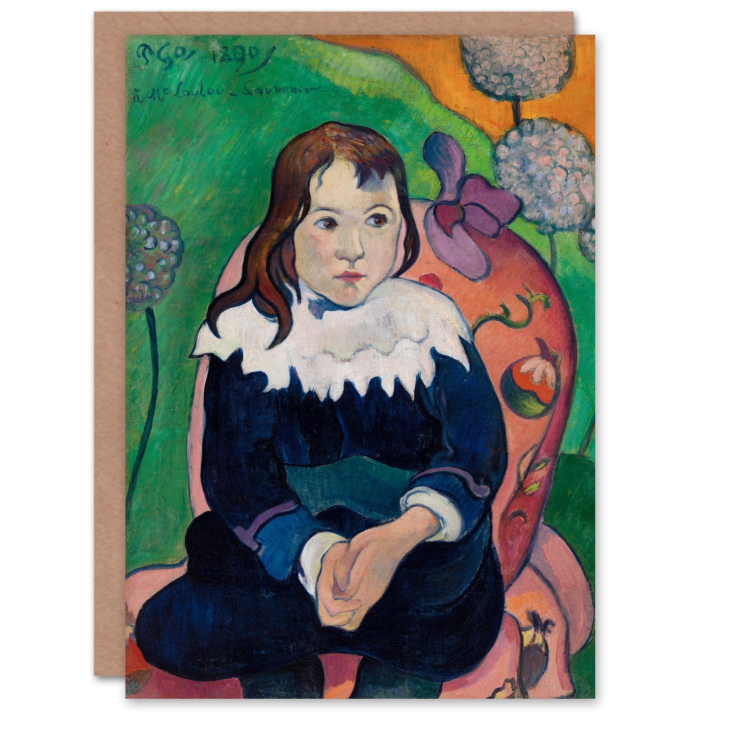 Paul Gauguin Art Card Mr Loulou Young Boy Portrait