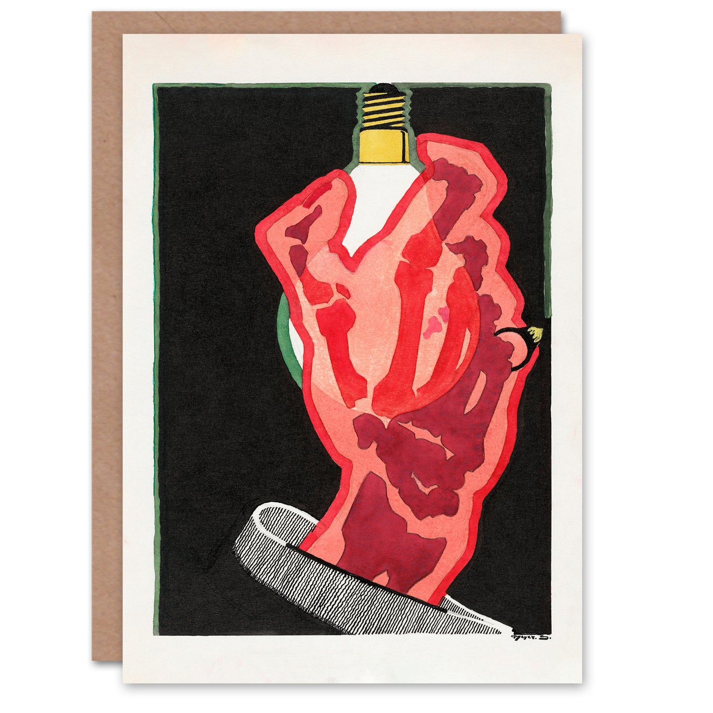 Reijer Stolk Art Card Lampen Lamps Advertising Design