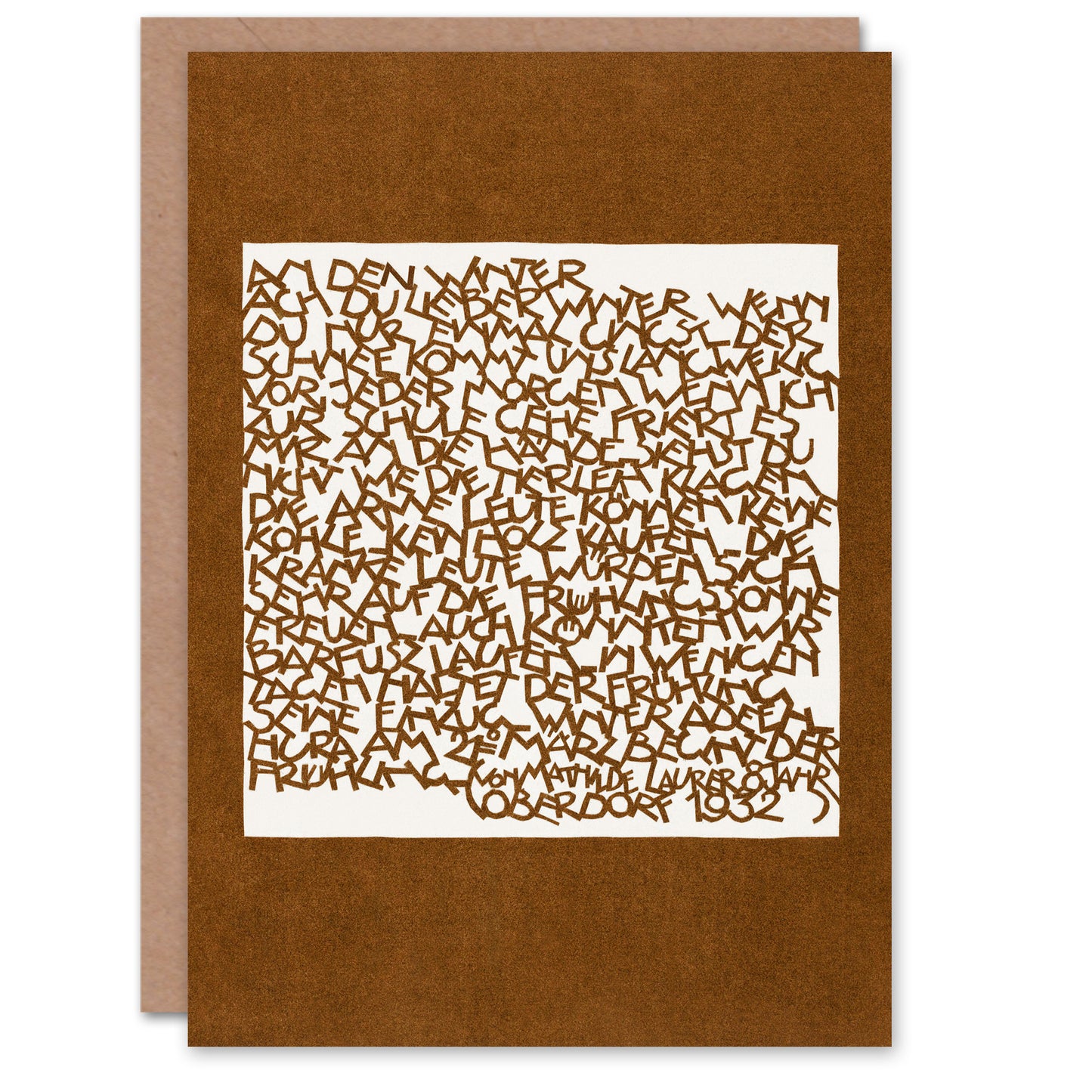 Reijer Stolk Art Card In The Winter Typography Painting