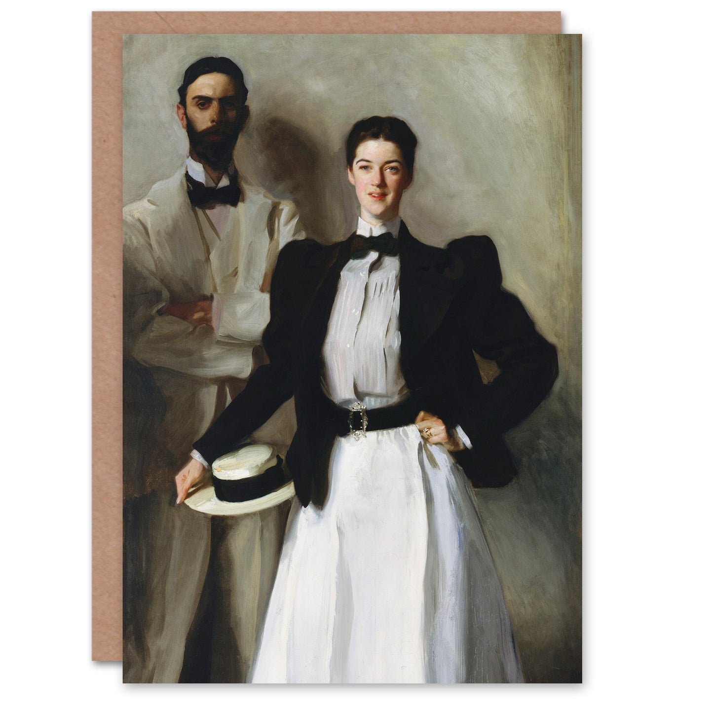 John Singer Sargent Art Card Mr And Mrs Stokes Portrait