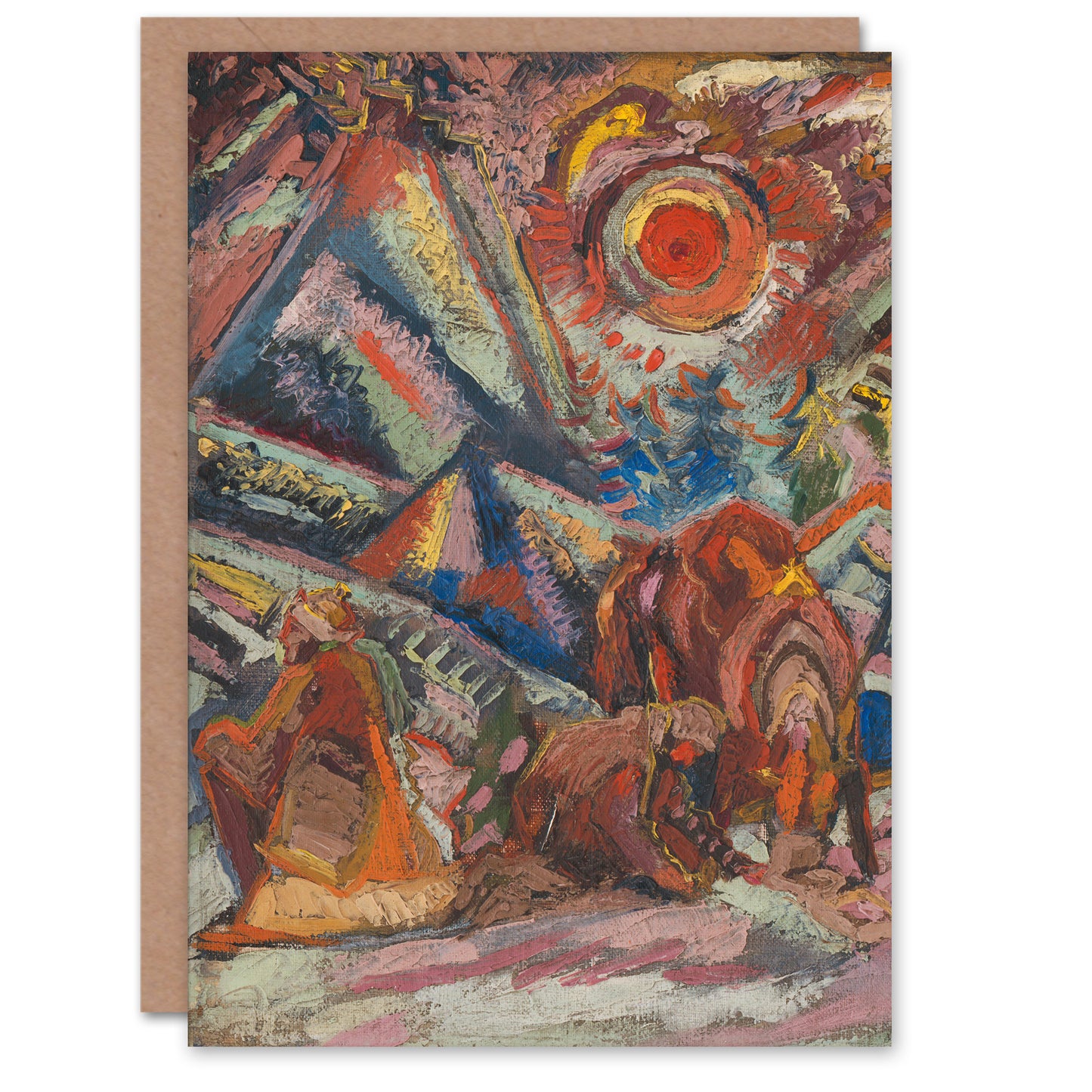 Arnold Weisz Kubincan Art Card A Rest Abstract Painting
