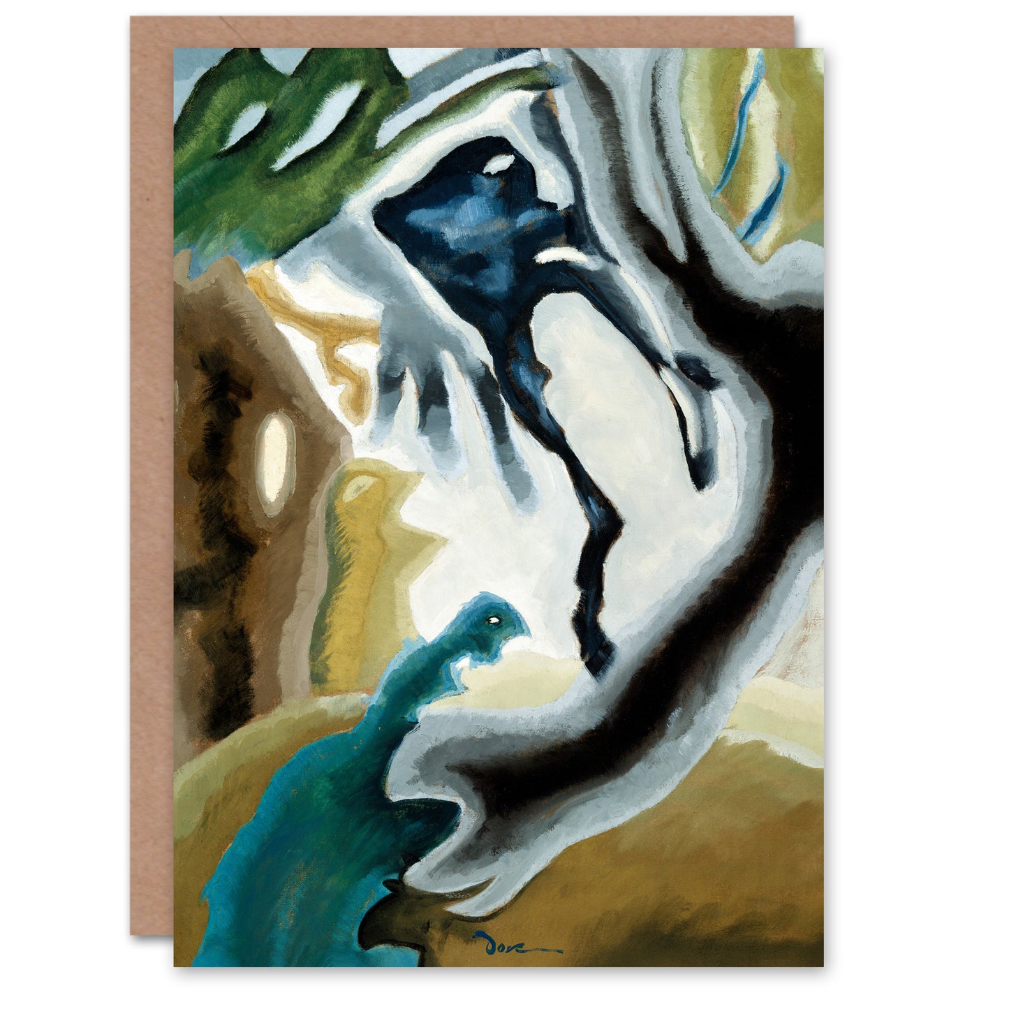 Arthur Dove Art Card Barnyard Fantasy Abstract Landscape