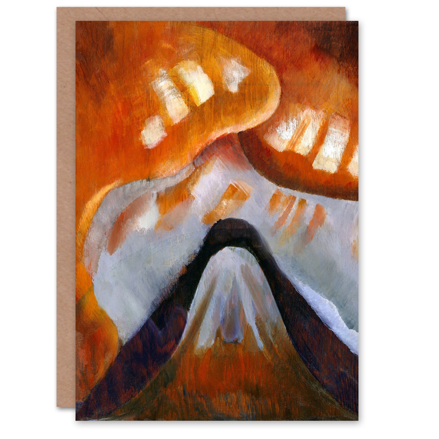 Arthur Dove Art Card Mountain and Sky Abstract Landscape