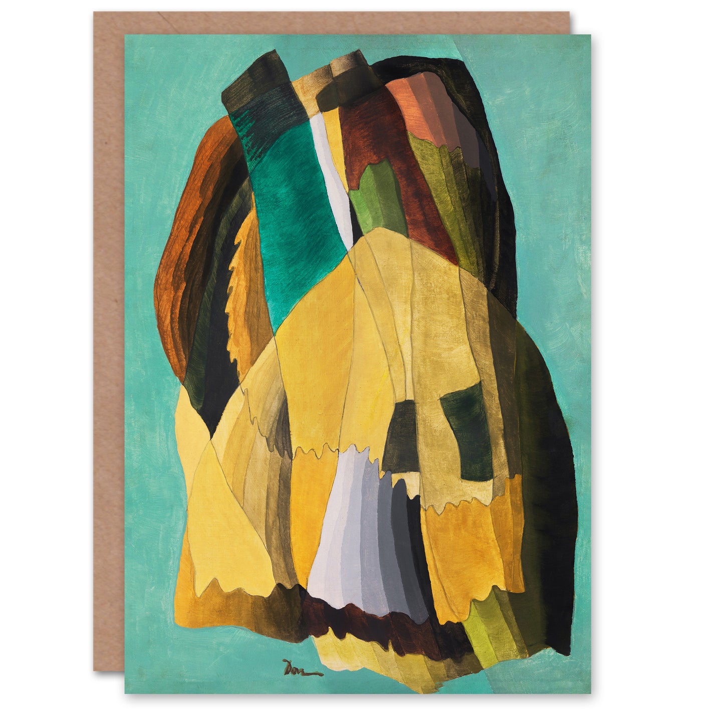 Arthur Dove Art Card Shore Road Abstract Coastal Landscape