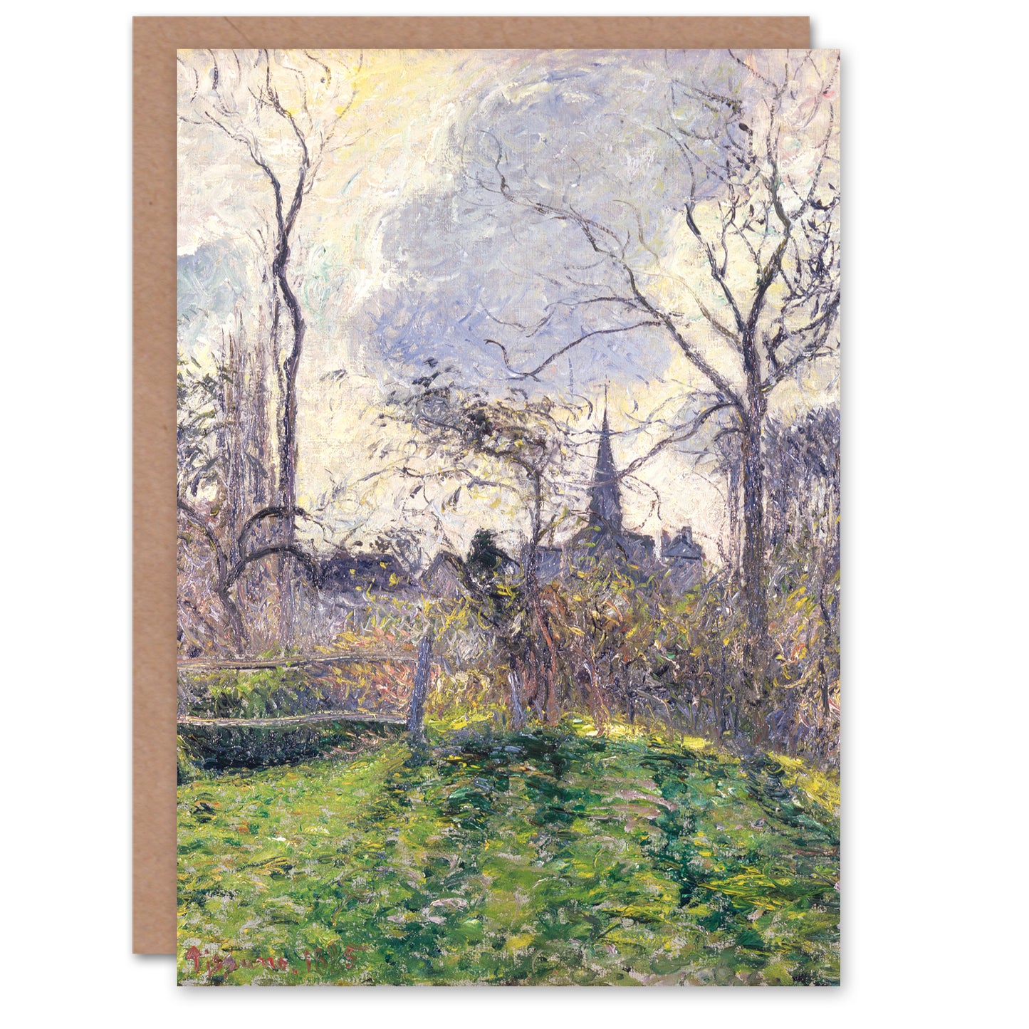 Camille Pissarro Art Card The Bell Tower of Bazincourt