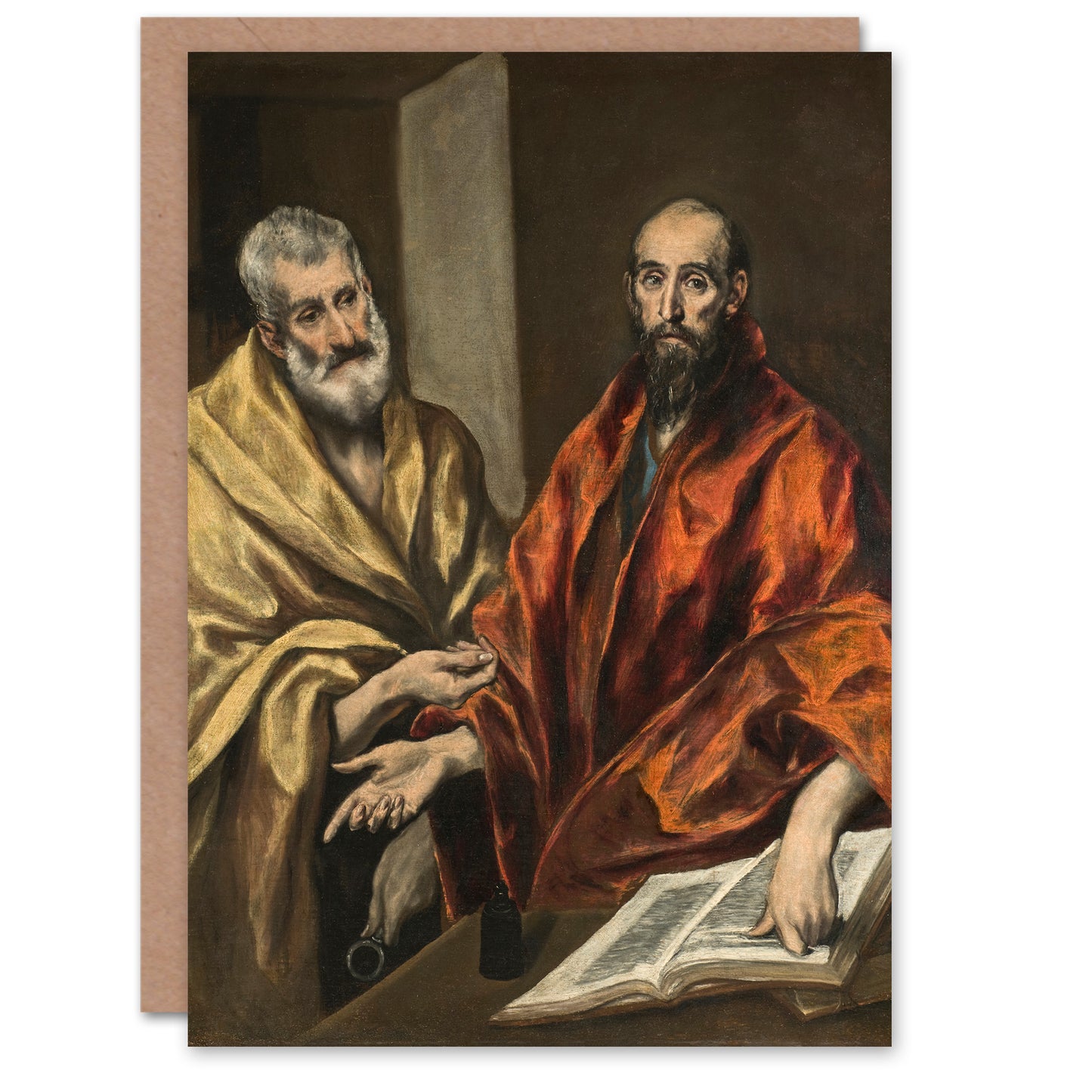 El Greco Art Card Portrait of Saint Peter and Saint Paul