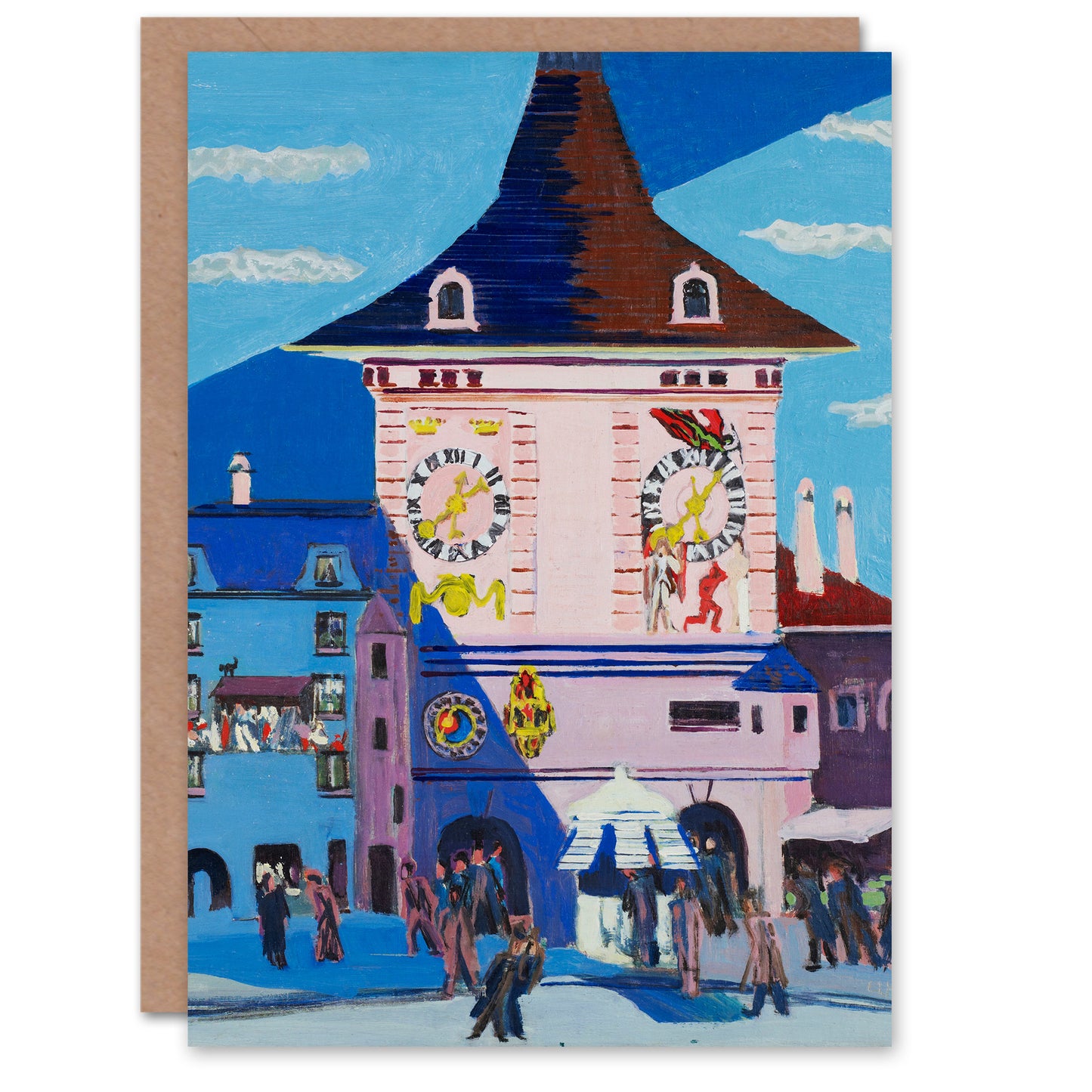 Ernst Ludwig Kirchner Art Card Bern with Belltower